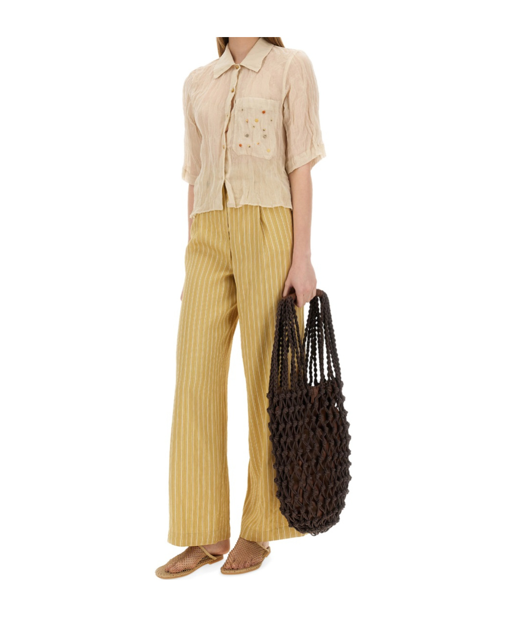 Alysi Belt Loops Slacks