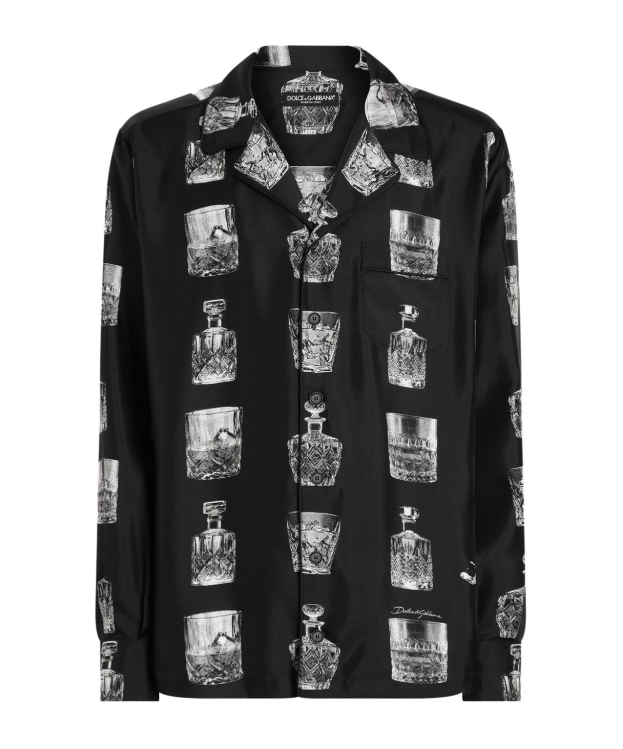 Dolce & Gabbana Print Shirt In Black