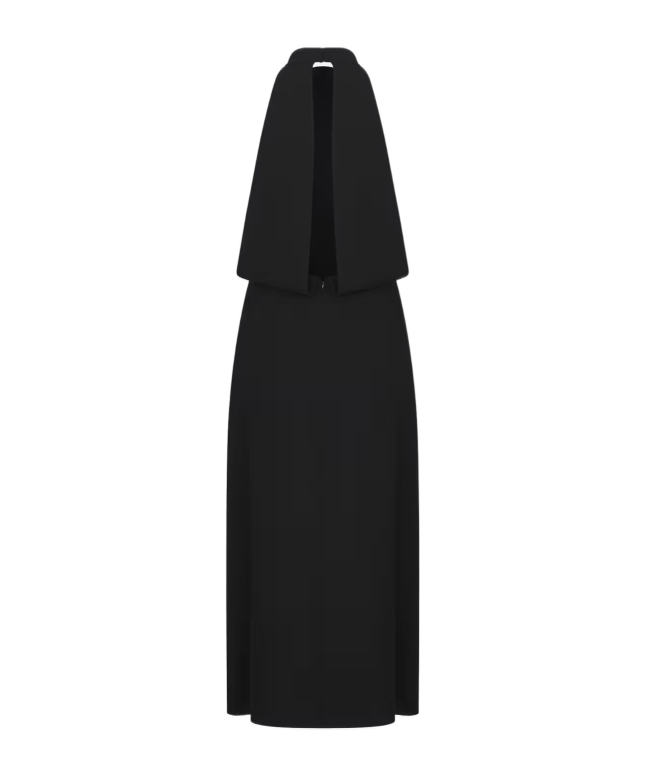 Dior Backless Button Dress In Black