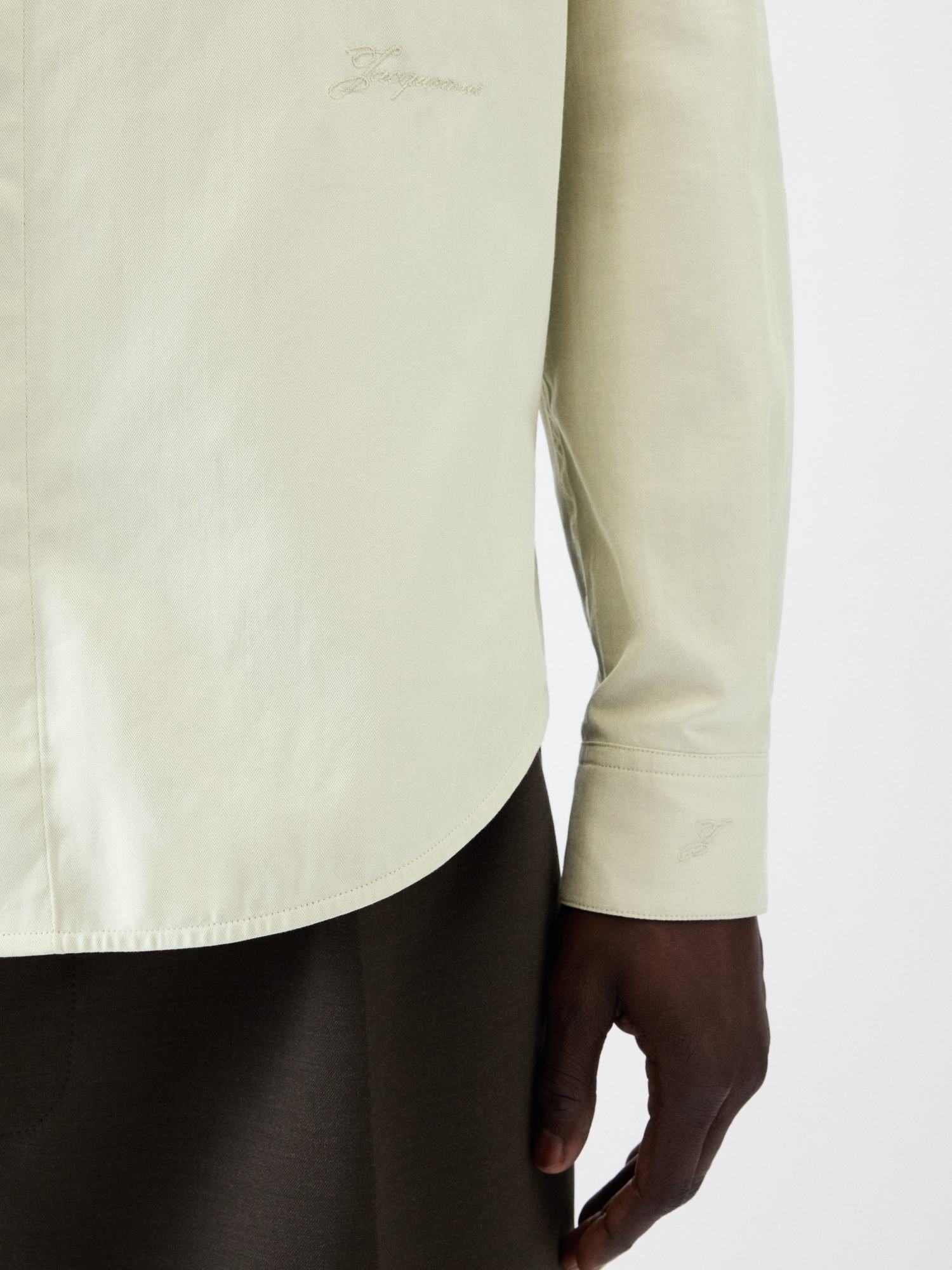 Jacquemus Simon Long-sleeved Shirt In Red