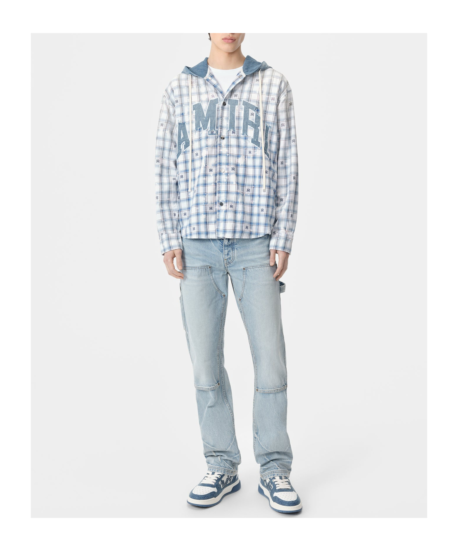 Amiri Logo-patch Shirt In White