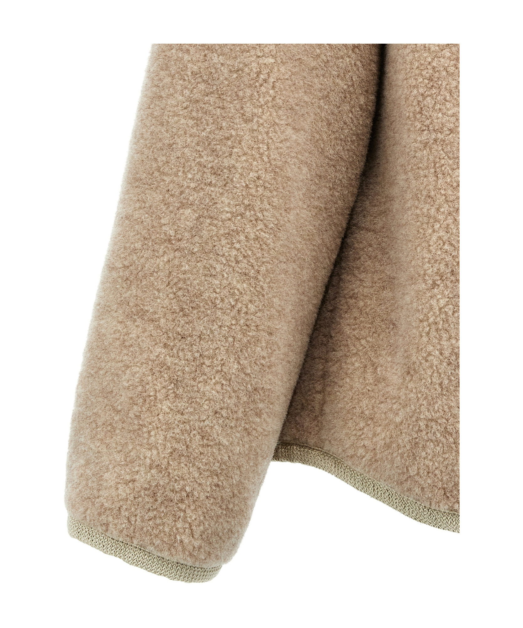 Apc Taupe Esther Faux-shearling Jacket In Nude