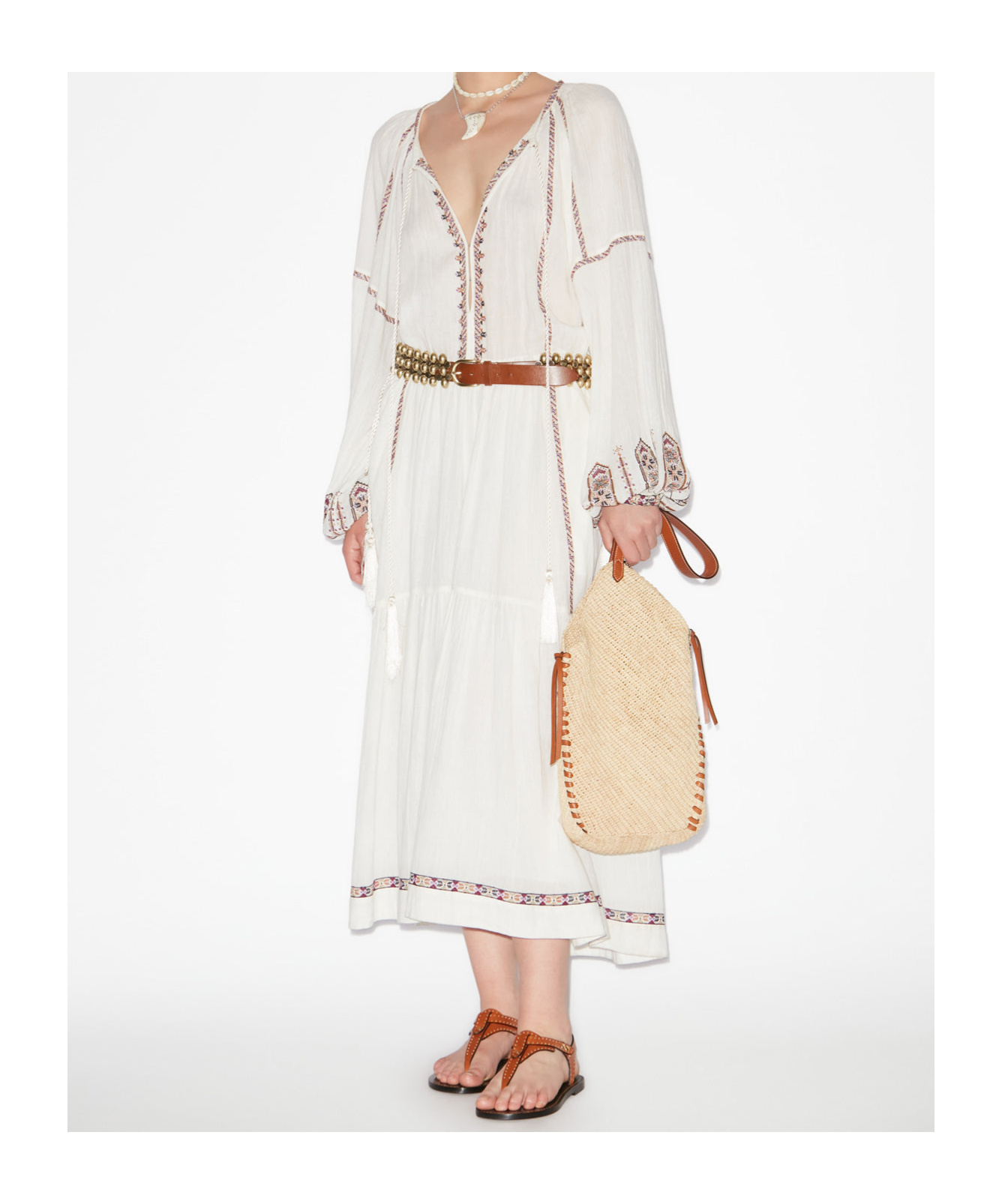 Isabel Marant Étoile Maxirock Florenza Aus Baumwolle In White