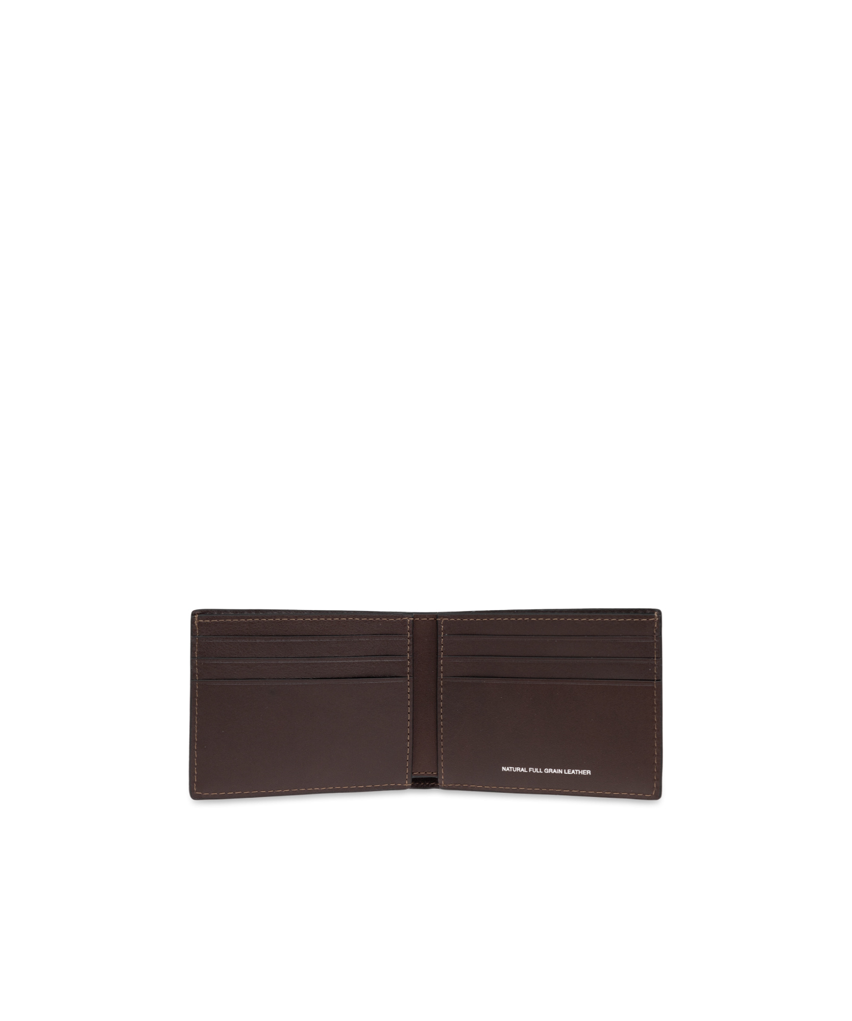 Coach Double-fold Wallet In Brown