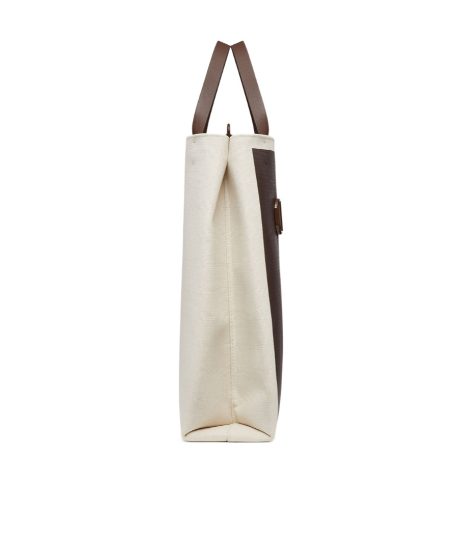 Valentino Vlogo Signature Canvas Tote In Brown