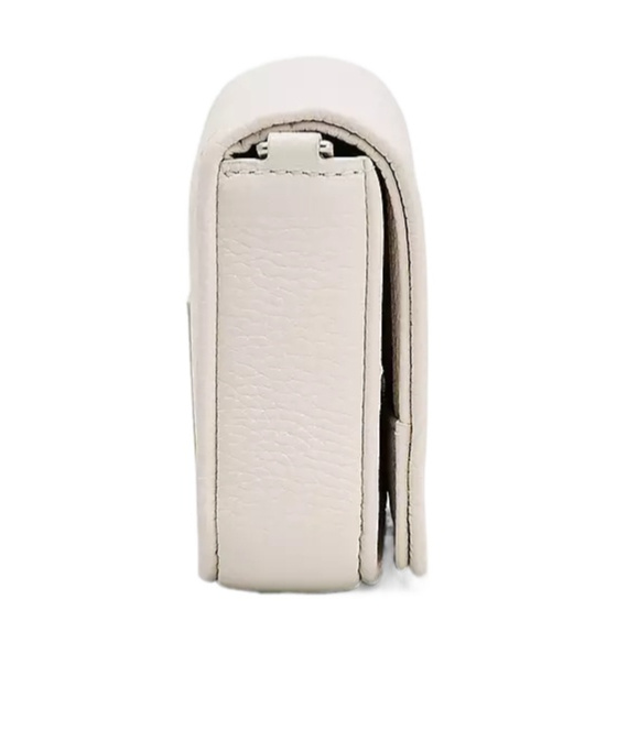 Marc Jacobs The Leather Mini Cotton Cross-body Bag In White