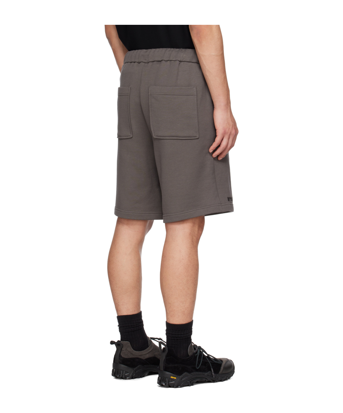 Wooyoungmi Drawstring Cotton Track Shorts In Black