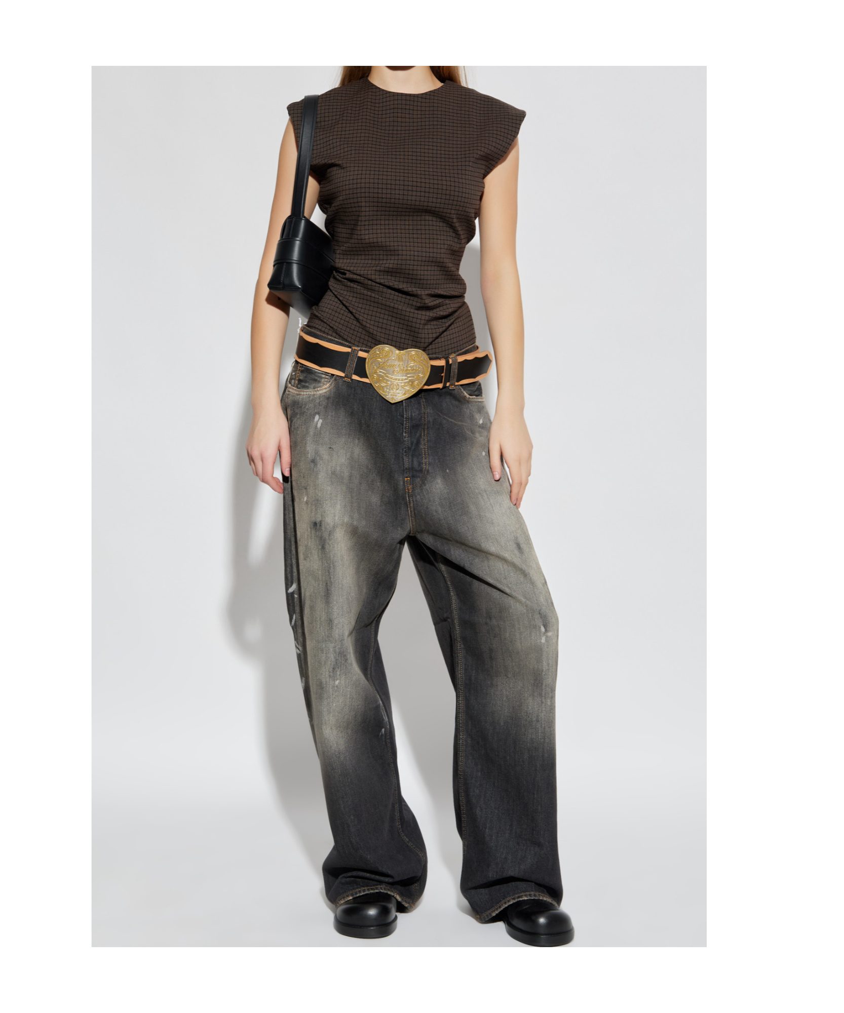 Acne Studios Sleeveless Tops In Brown