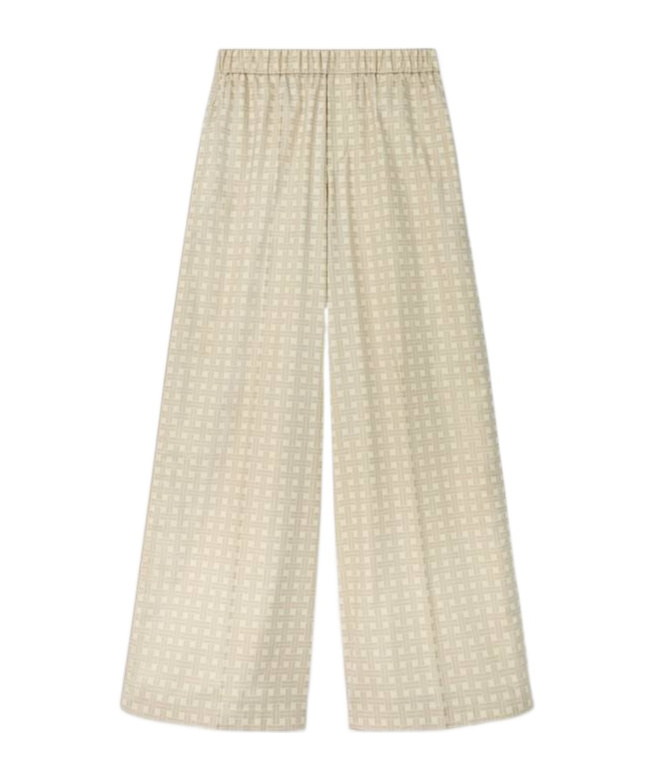 Kenzo Pattern-jacquard Trousers In Nude