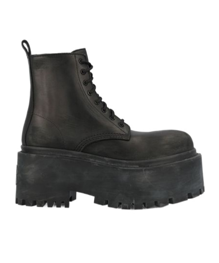 Balenciaga Women's Strike Platform Bootie In Black In Black