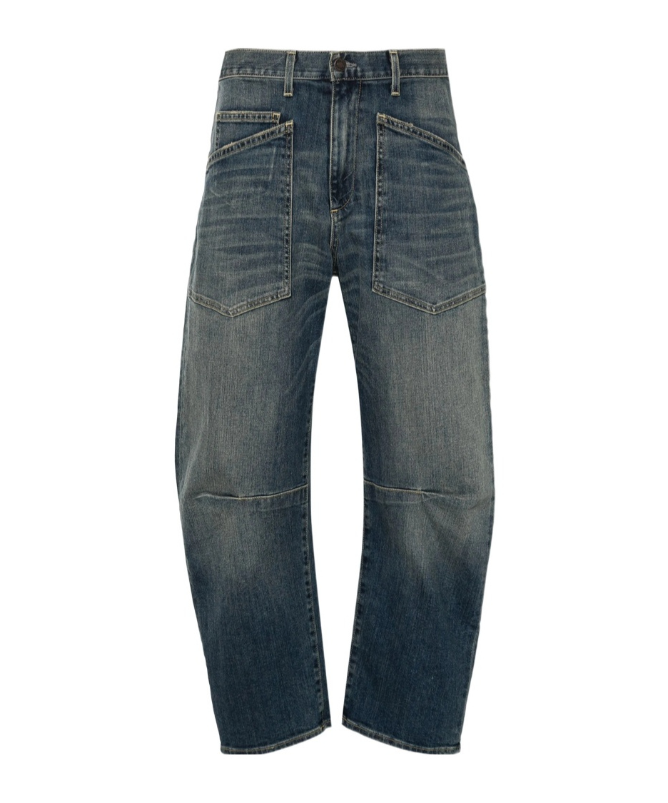 Nili Lotan Shon High-rise Tapered Jeans In Blue