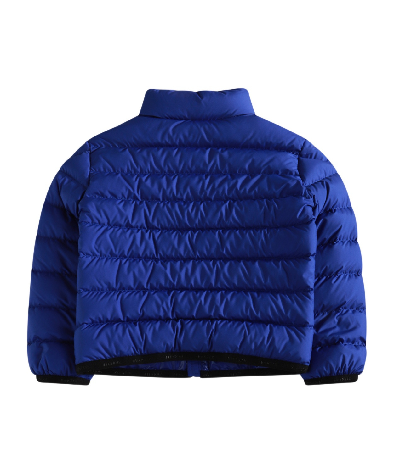 Moncler Logo Down Jacket In Blue