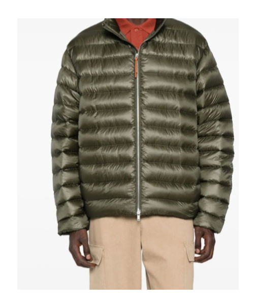Jil Sander Quilted Puffer Jacket In Green