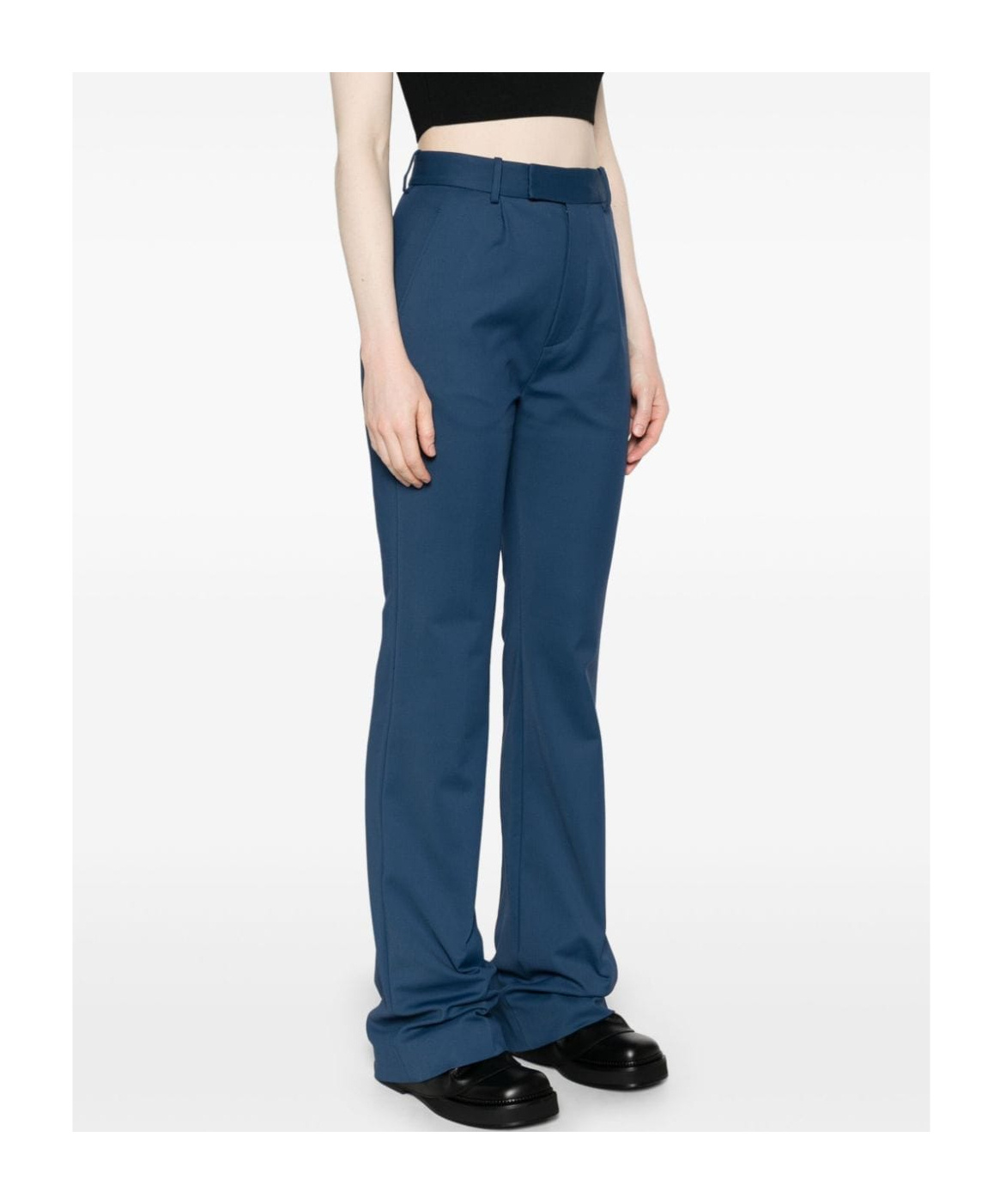 Vivienne Westwood Trousers High-waisted Flared Leg In Blue