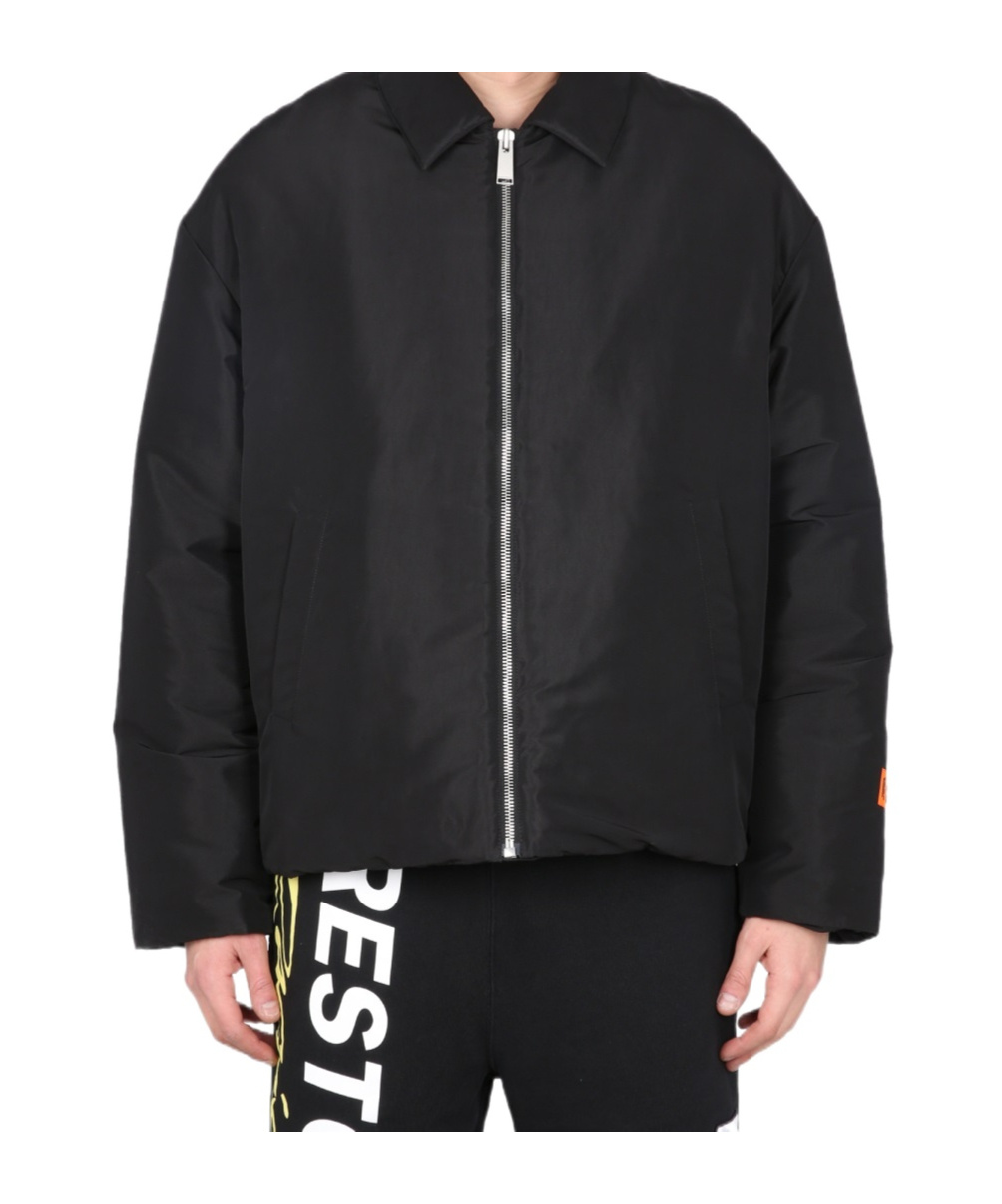 Heron Preston Collared Zip-up Jacket In Black