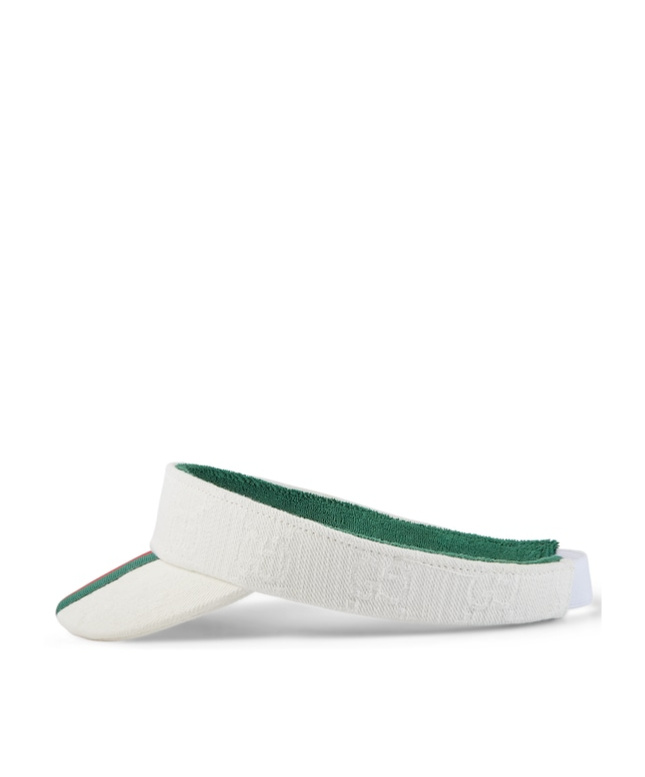 Gucci Children's Gg Cotton Visor With Web