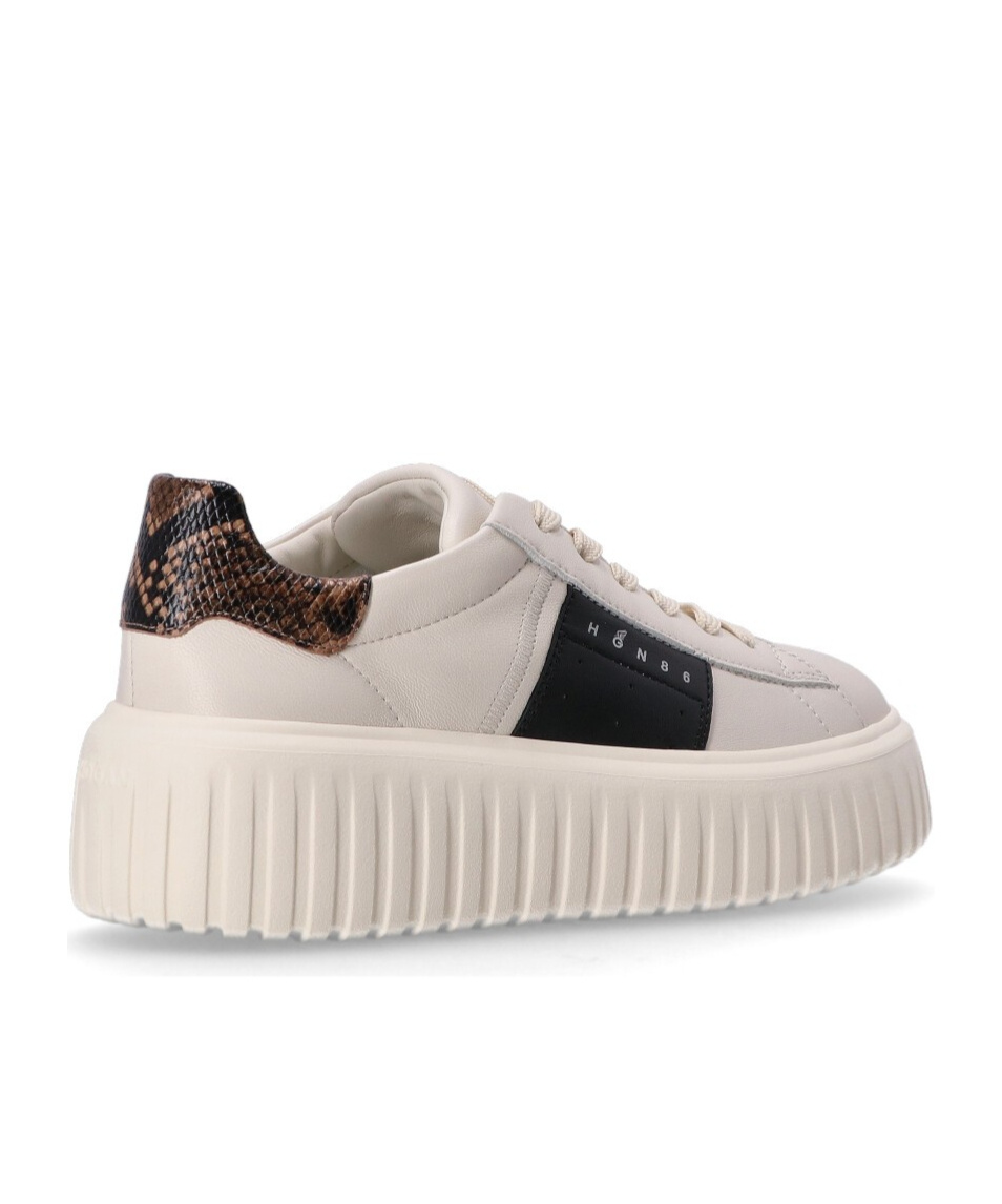 Hogan Lace-up Low-cut Casual Shoes In Nude