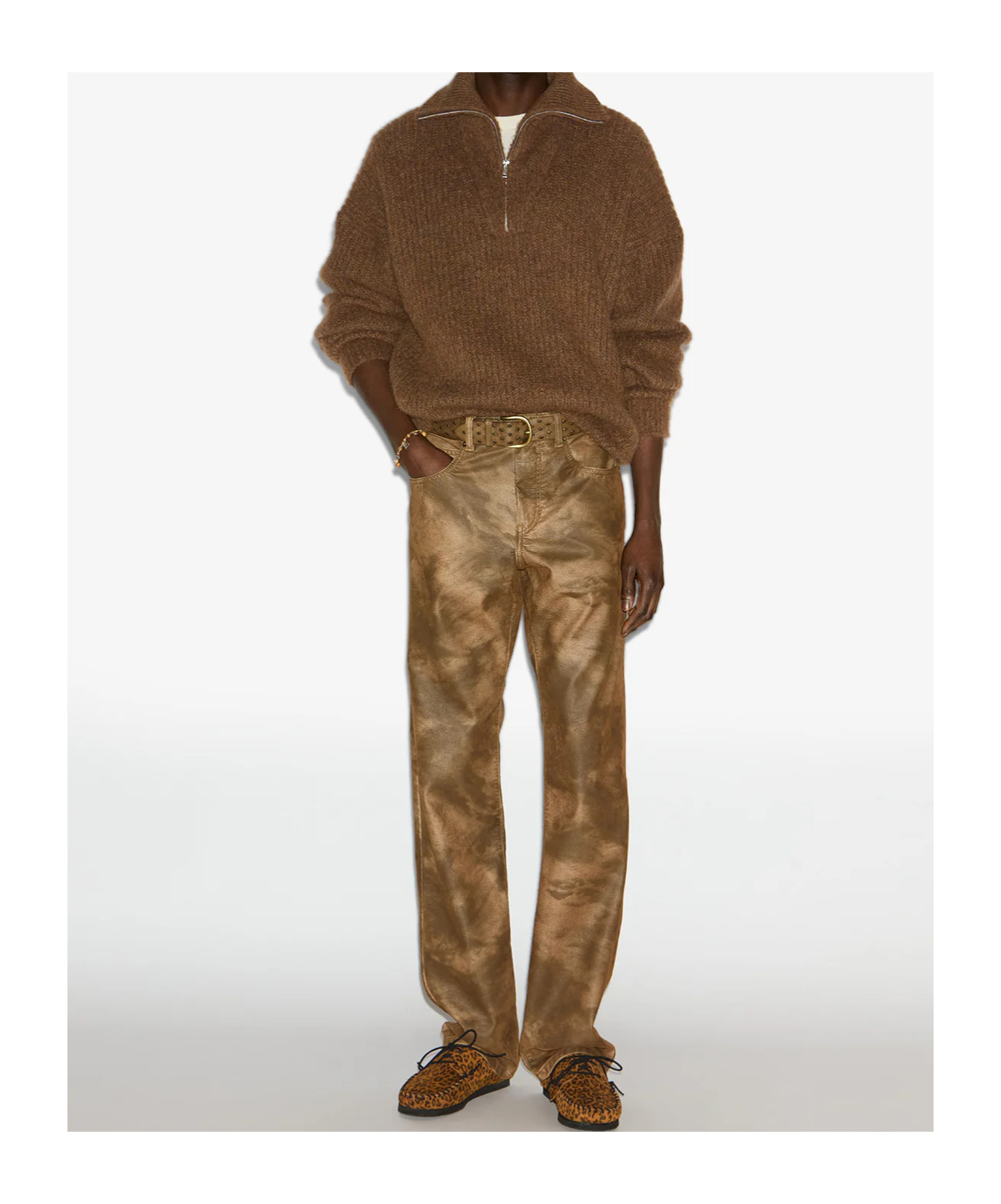 Isabel Marant Long Sleeve Sweater In Brown