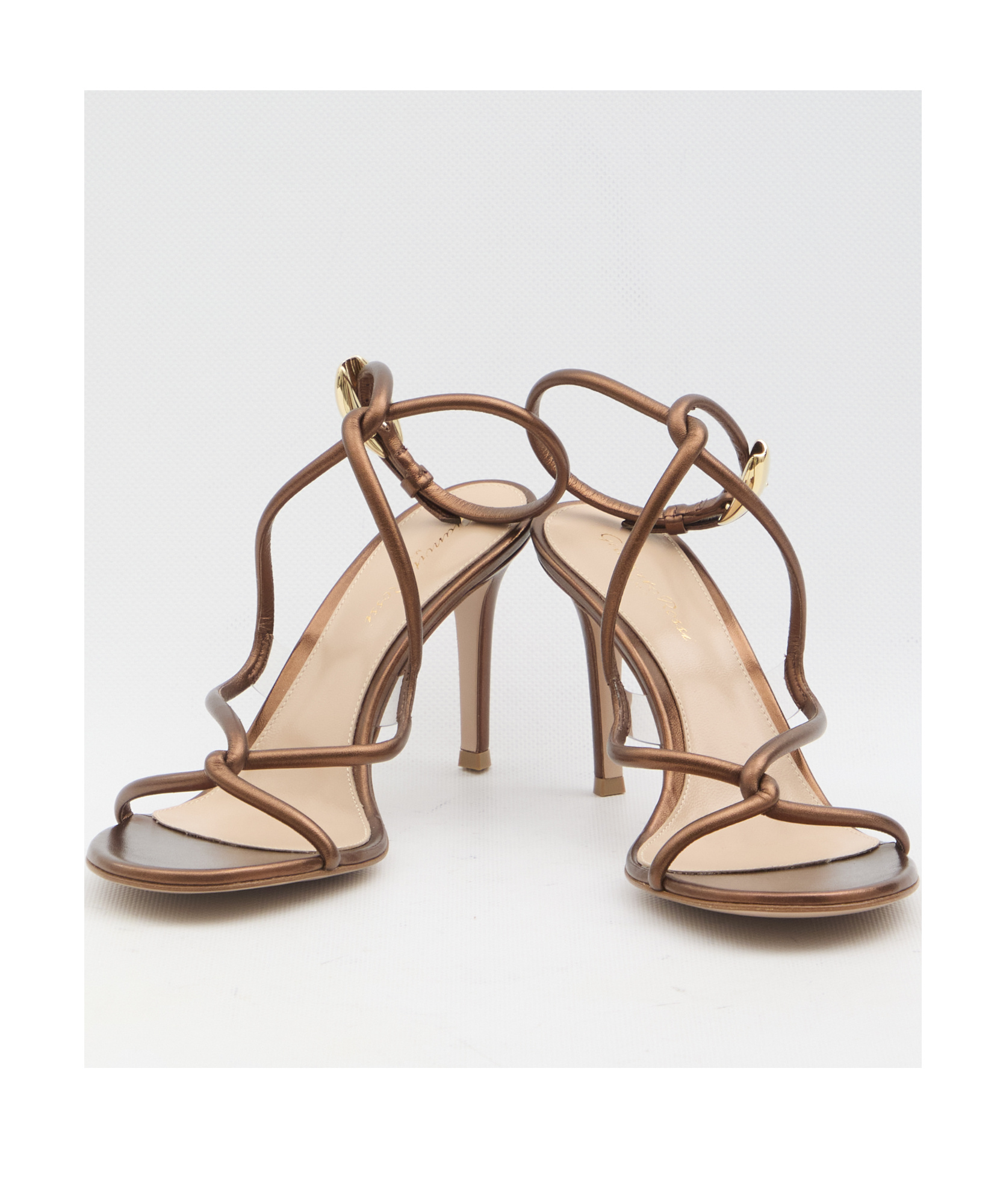 Gianvito Rossi Black Mamba 85 Sandals In Chocolate-colored