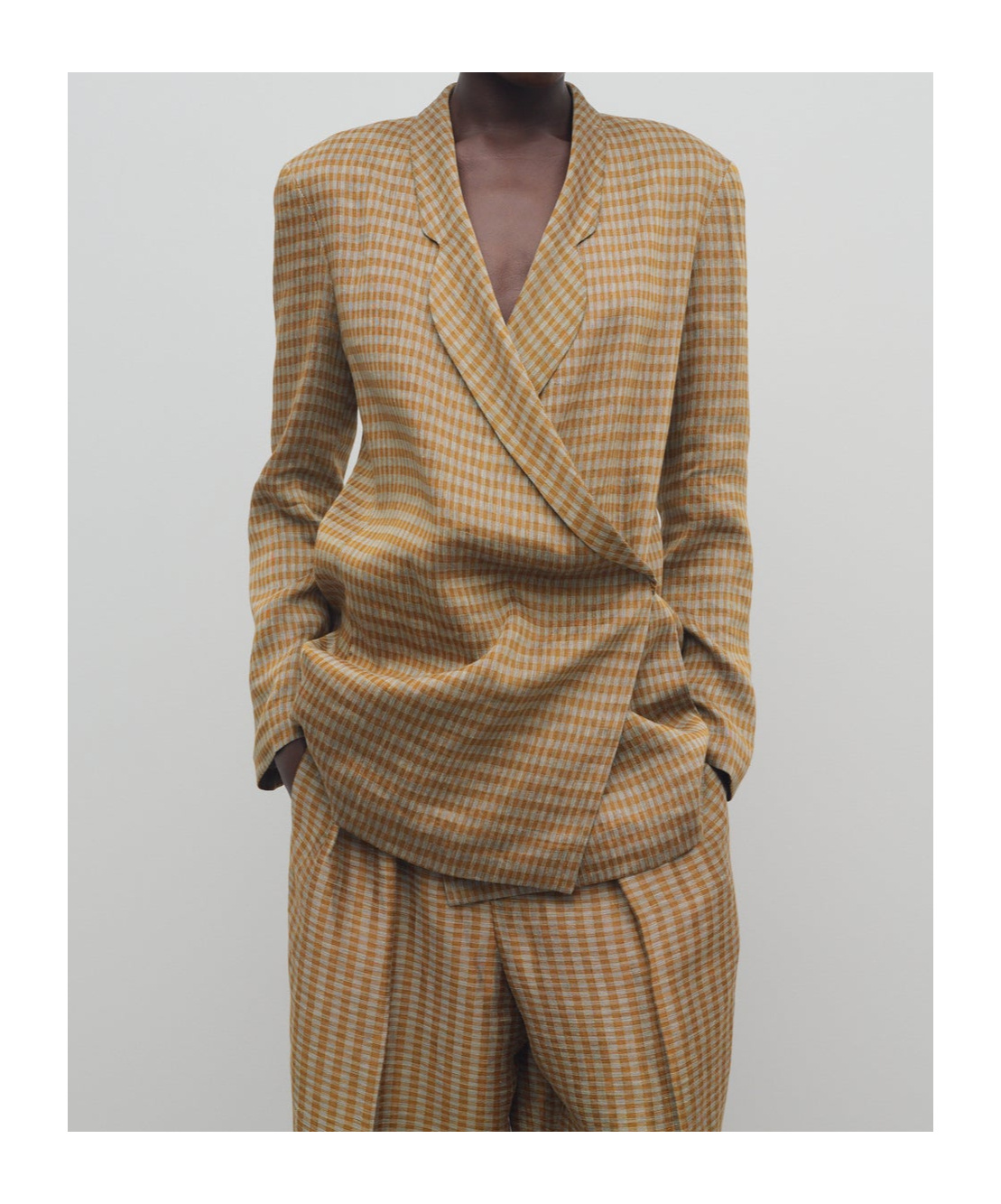 The Row Jeremiah Jacket In Linen In Brown