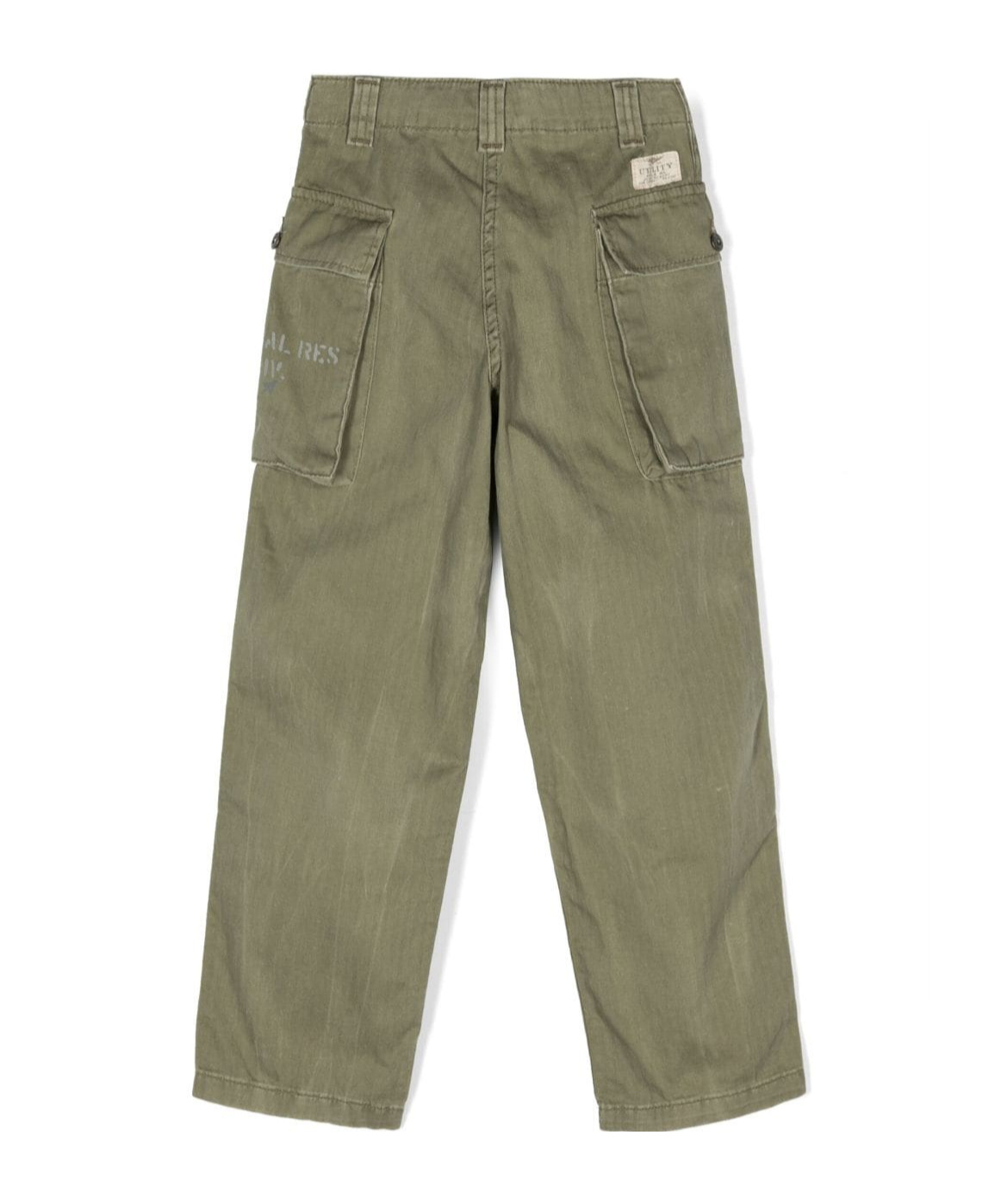 Polo Ralph Lauren Logo-print Cotton Cargo Trousers In Gray