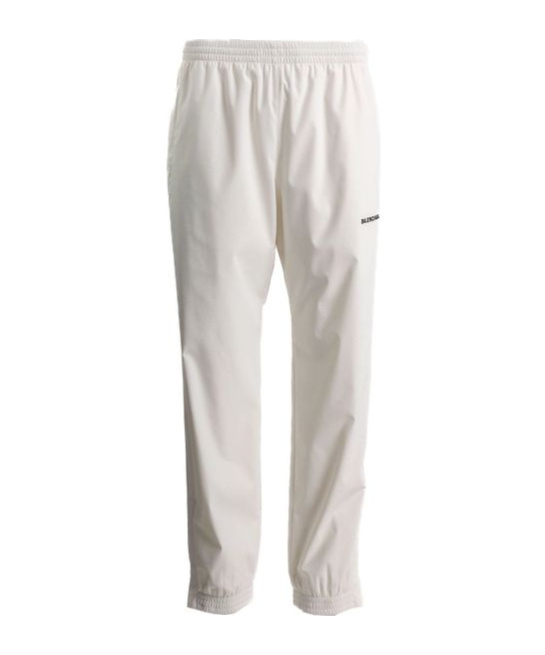 Balenciaga Regular Fit Tracksuit Style Pants In White