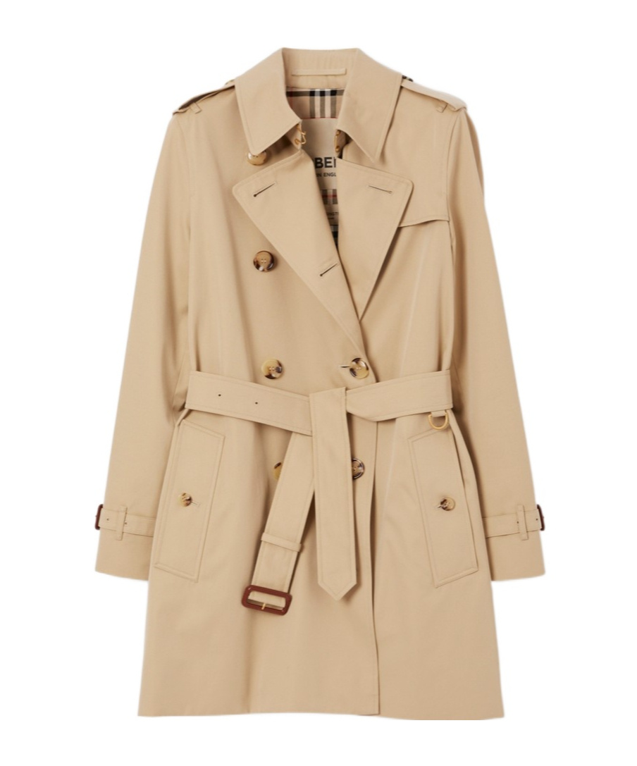 Burberry Kensington Quilted Short Org 2 Coat With Hood In Nude