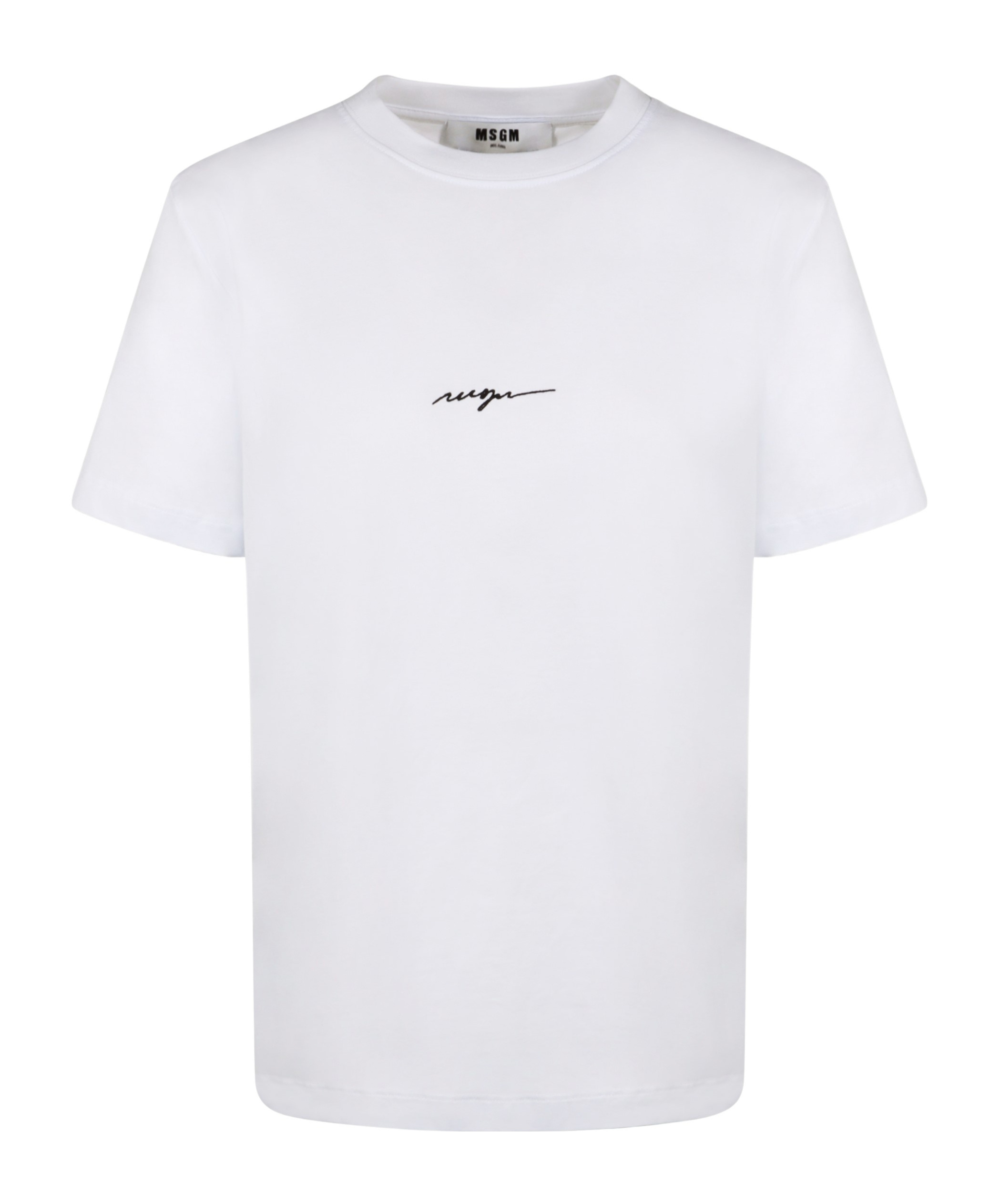Msgm Short-sleeved T-shirt In White