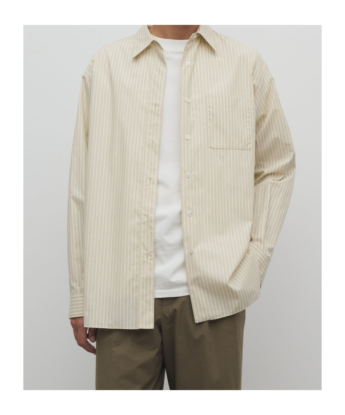 The Row Long-sleeved Shirt In Nude