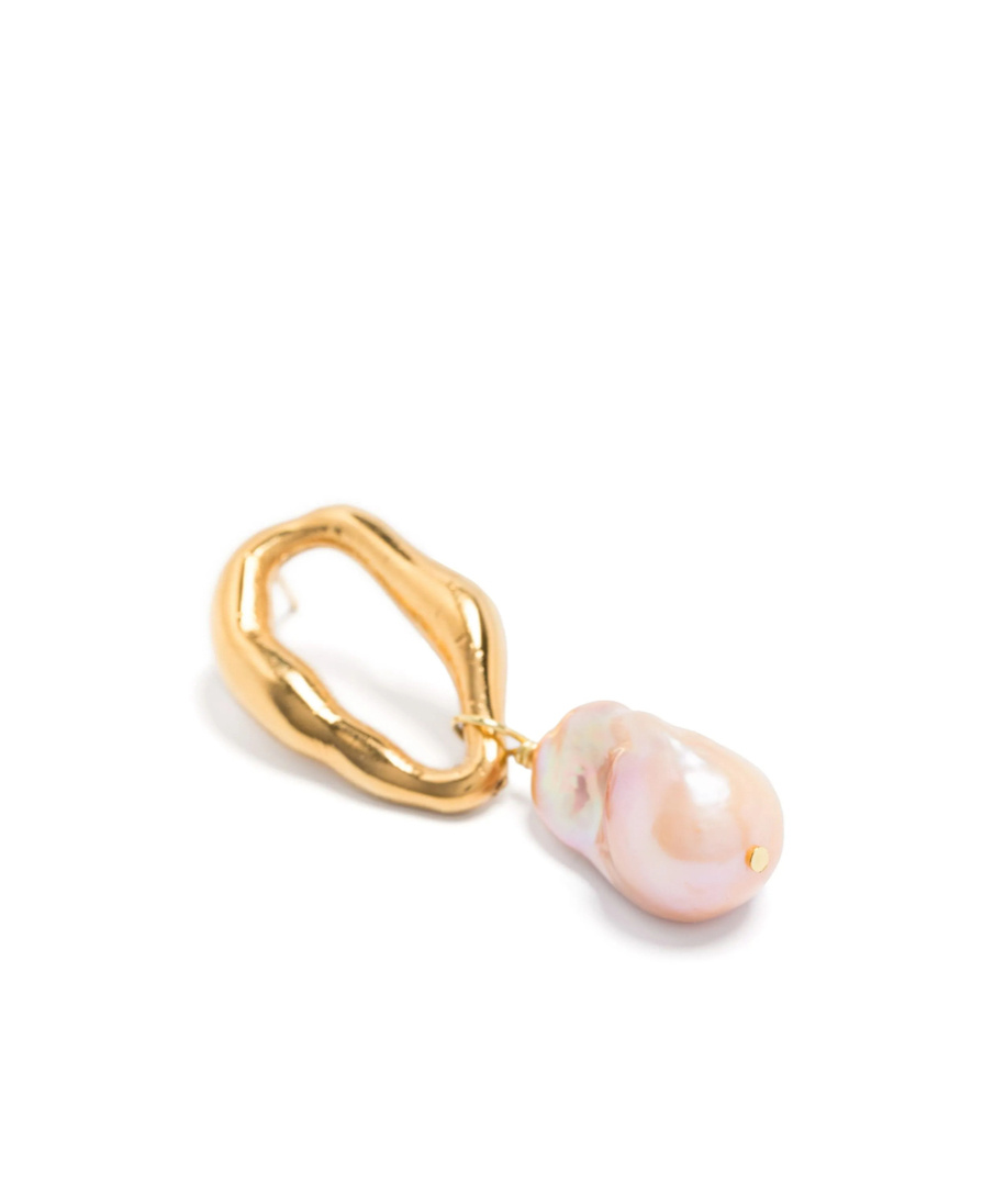 Shop Forte Forte Butterfly Clasp Earrings In Yellow
