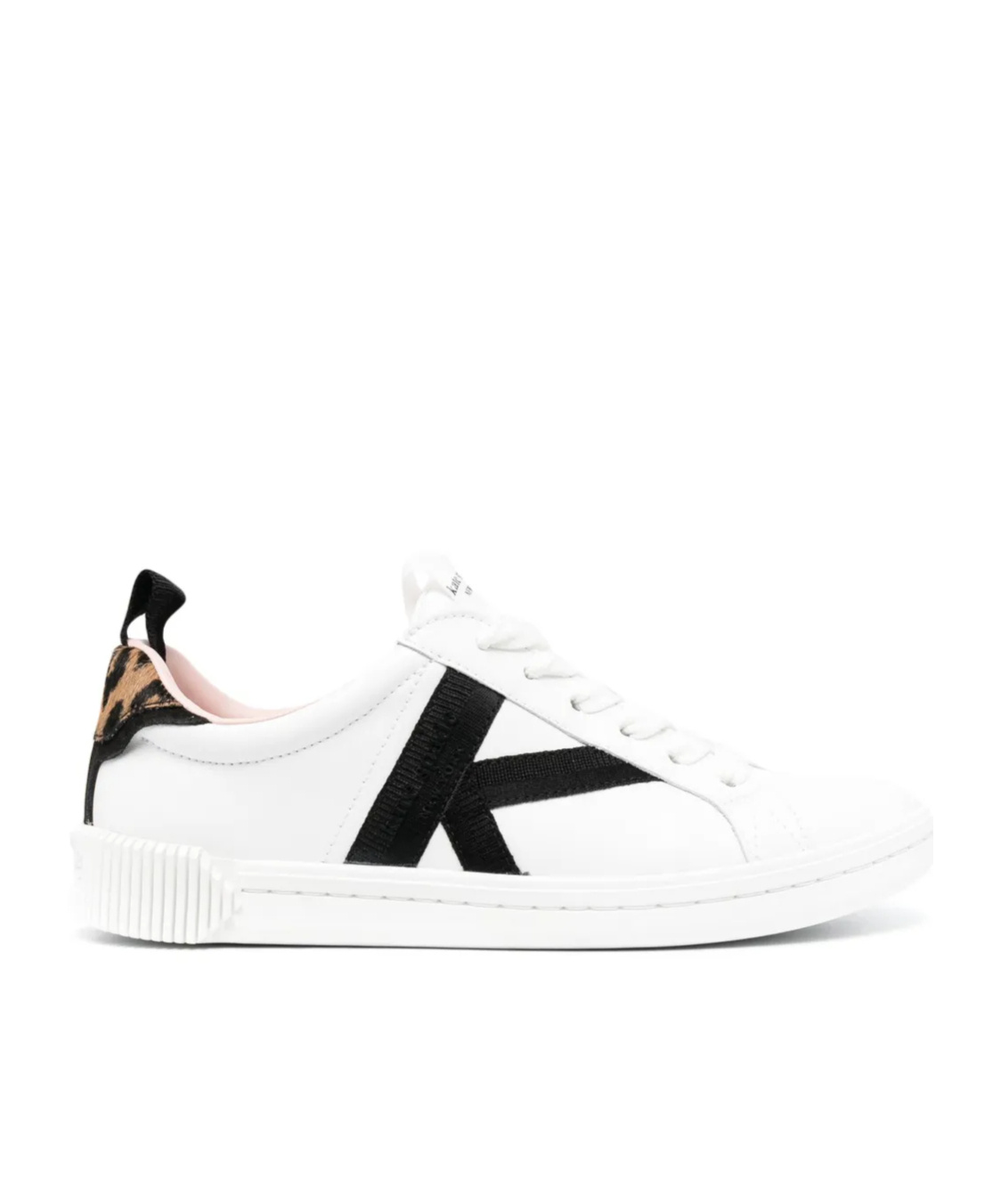 Kate Spade Embossed-logo Low-top Sneakers In White