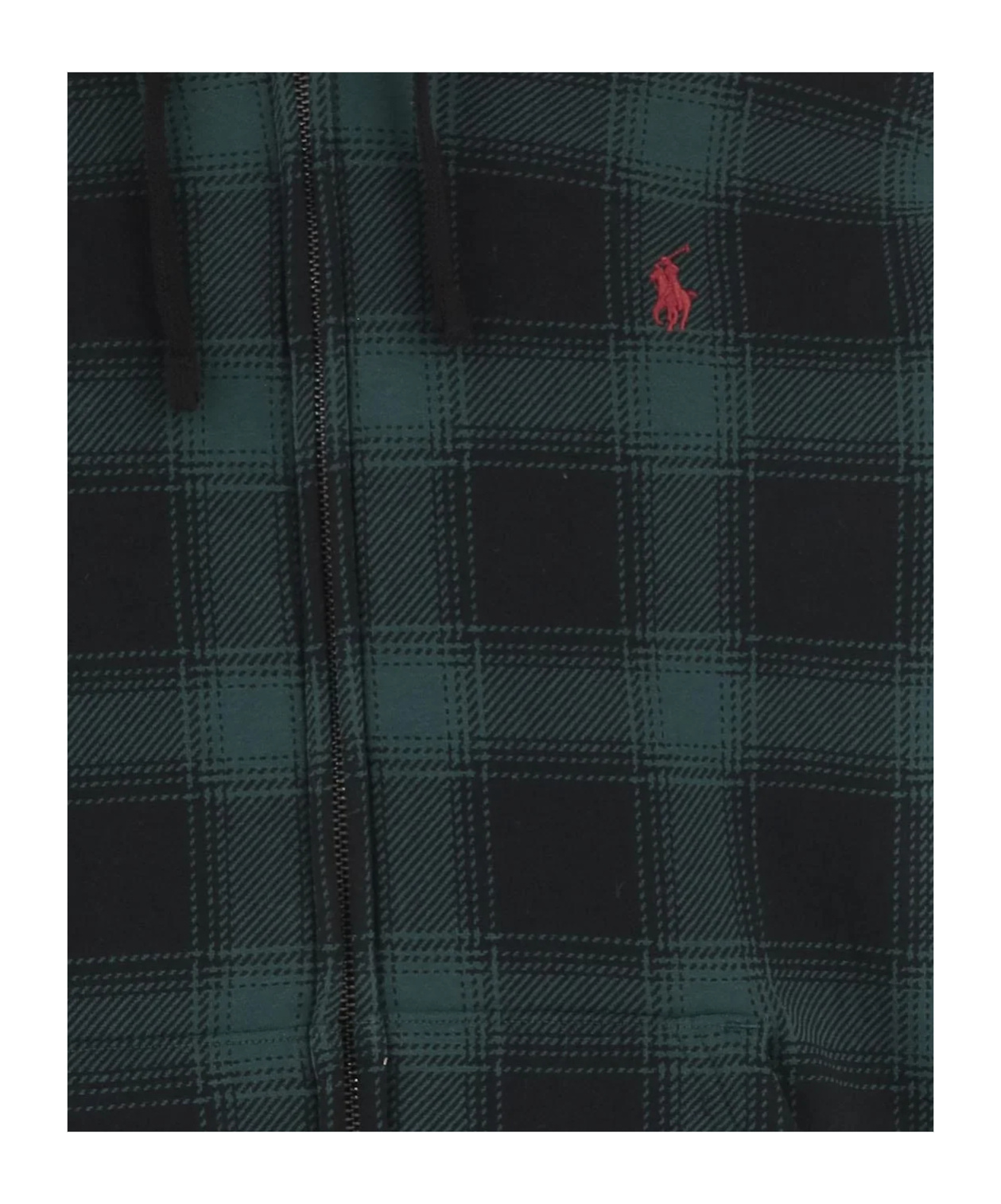 Polo Ralph Lauren Sweatshirt With Checked Pattern In Green