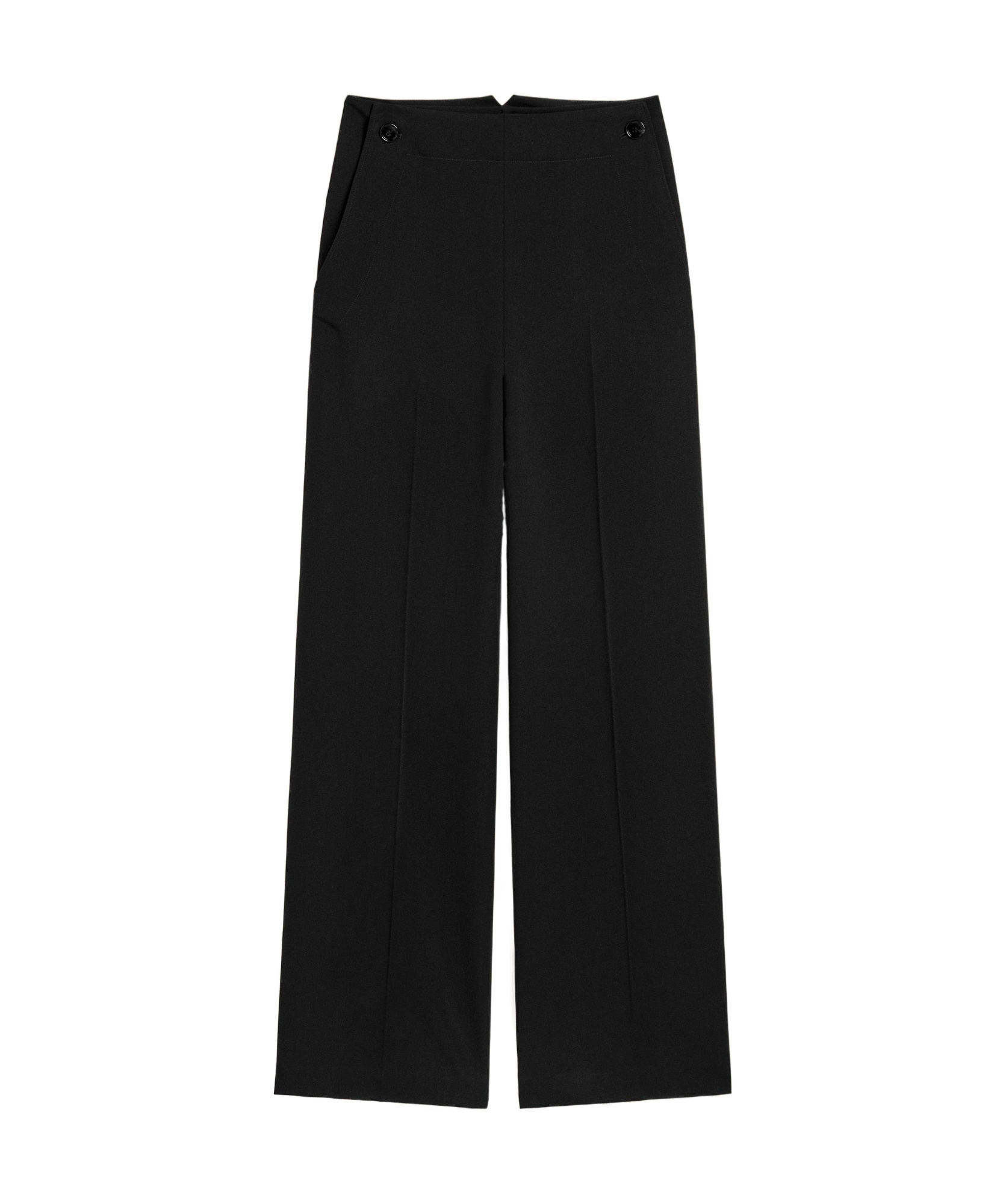 Shop Ami Alexandre Mattiussi Wool Casual Pants In Black
