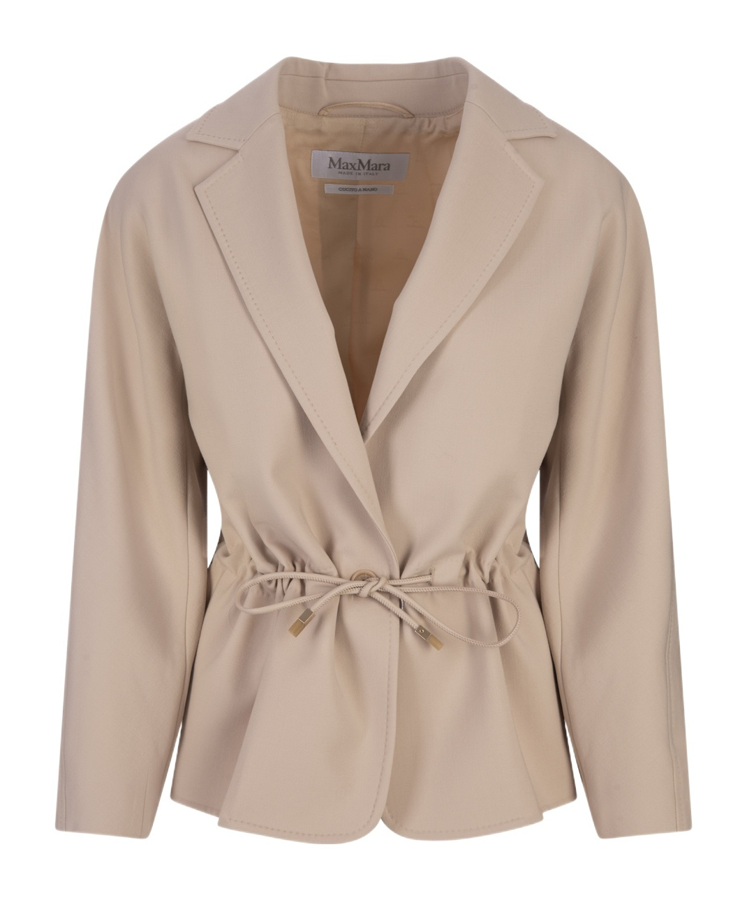 Max Mara Light Cacha Betulla Jacket In Nude