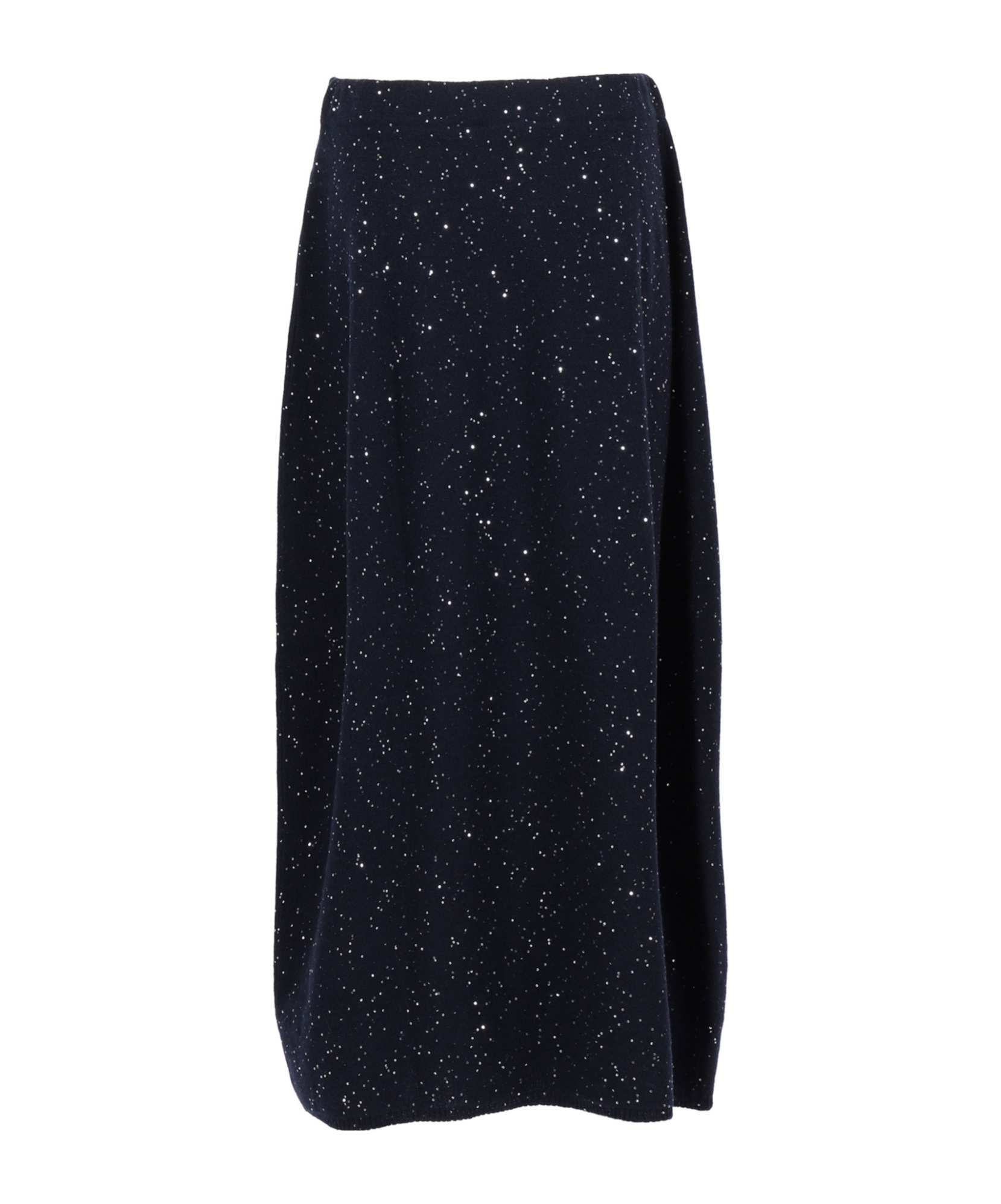 Antonelli Maxi Knitted Skirt With Sequins In Blue