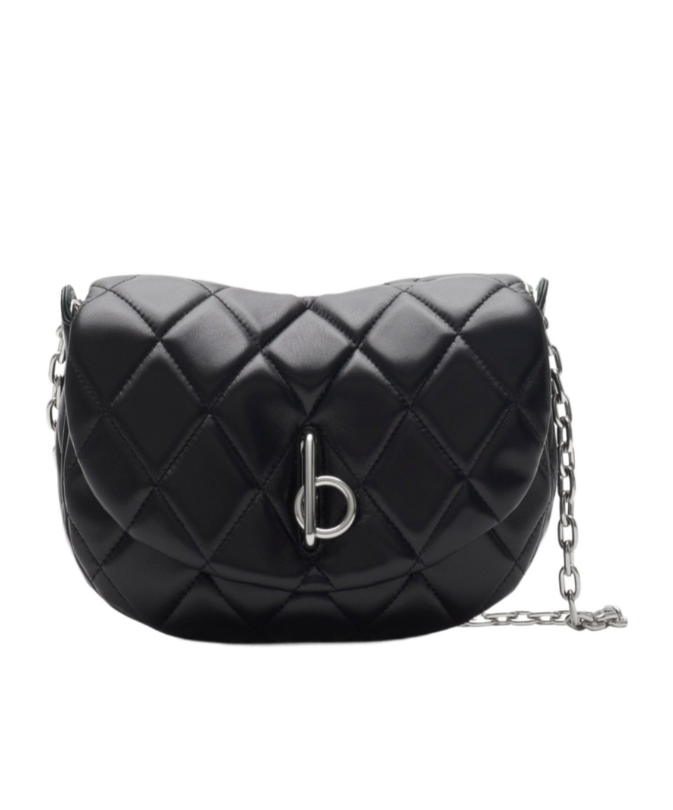 Burberry Rocking Horse Saddle Bag In Black