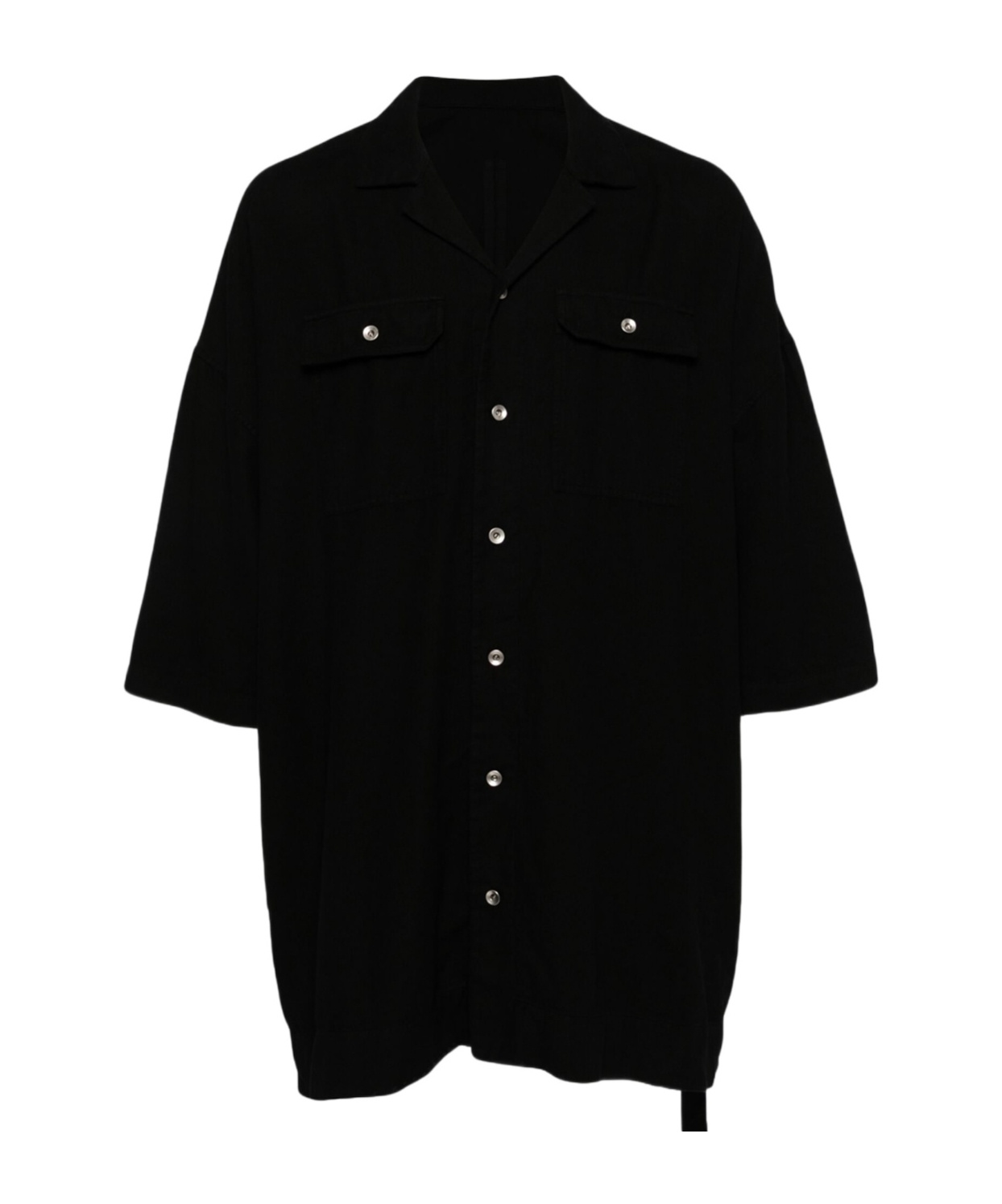 Rick Owens Drkshdw Magnum Tommy Oversized Cotton Shirt In Black