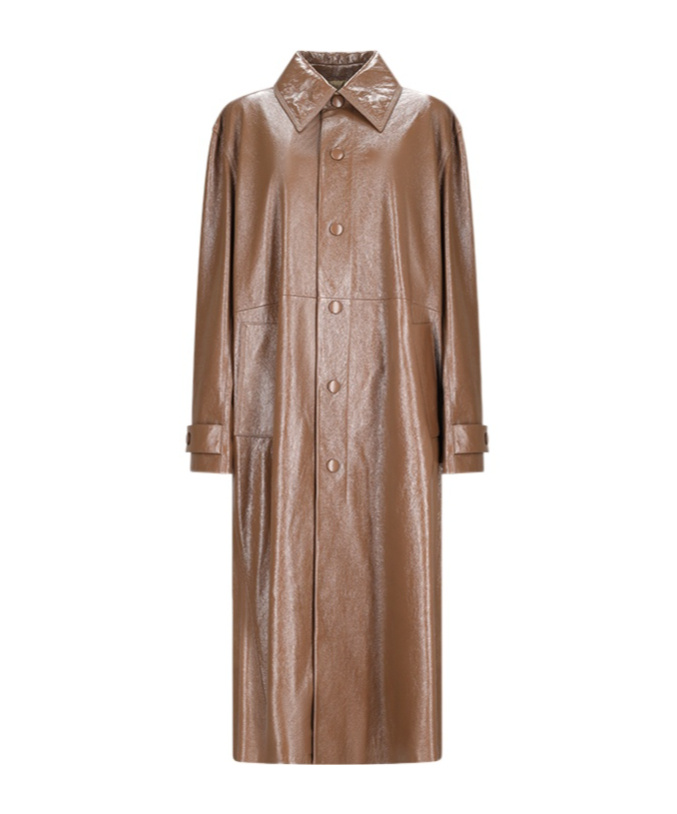 Jil Sander Long-sleeved Windbreaker In Brown