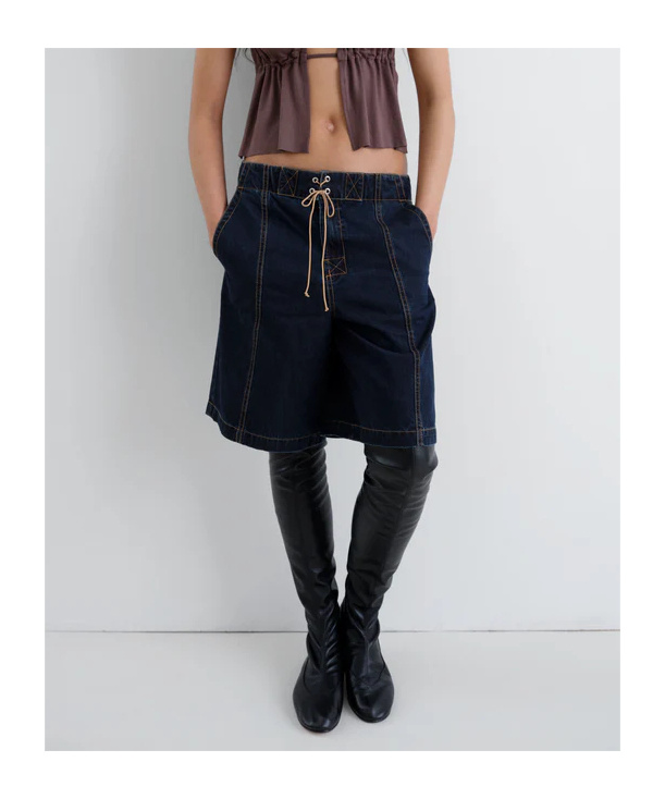 Gimaguas Relaxed Fit Drawstring Shorts In Black