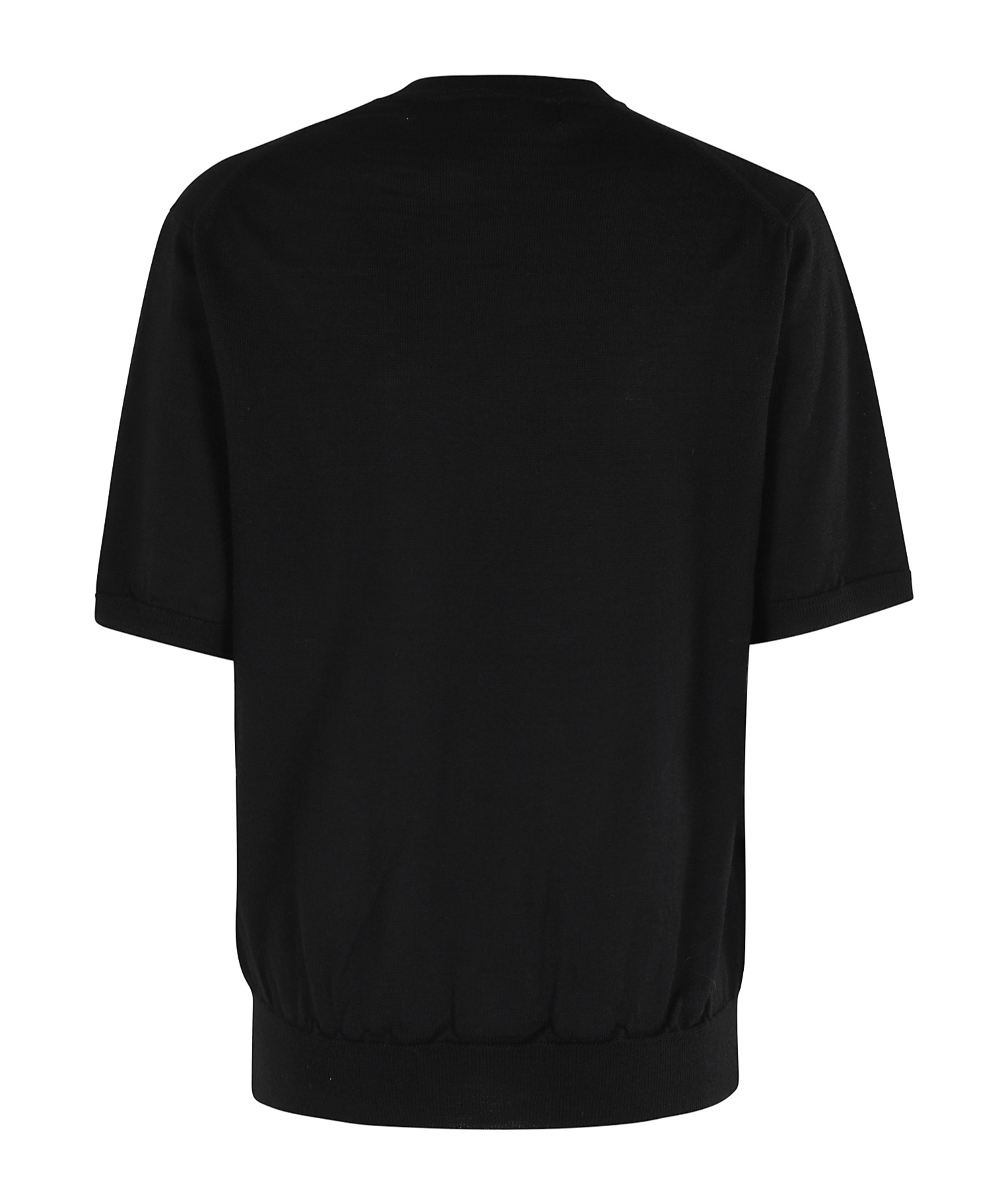 Comme Des Garçons Play Short-sleeved Knitted Cardigan In Black