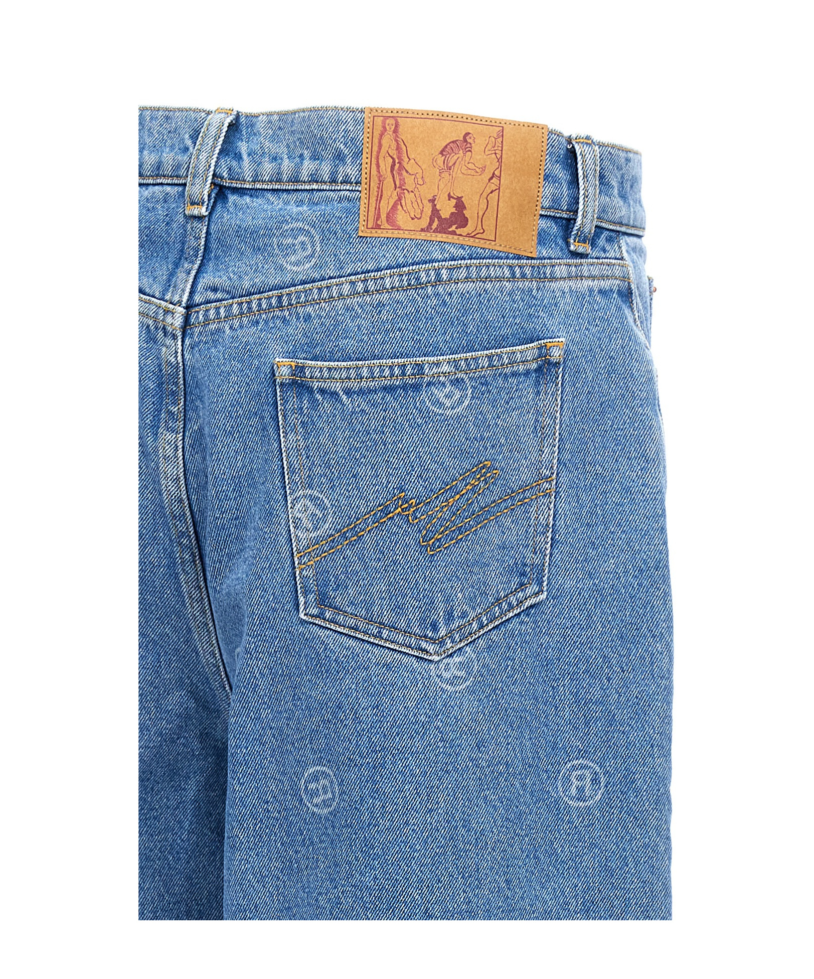 Martine Rose Belt-loop Jeans In Blue