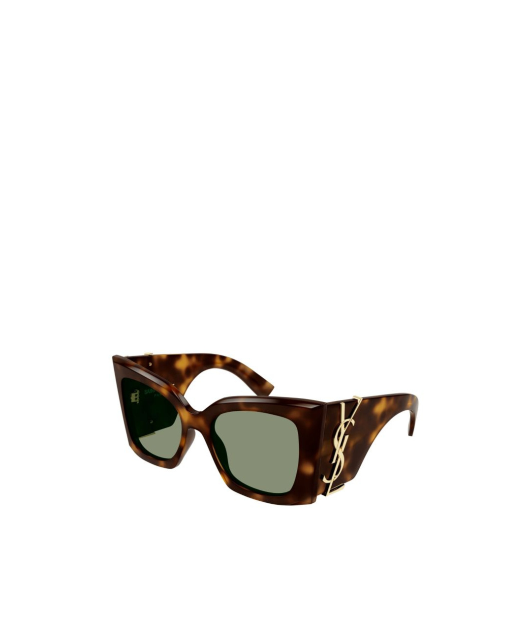 Saint Laurent Blaze Tortoiseshell-effect Sunglasses In Black