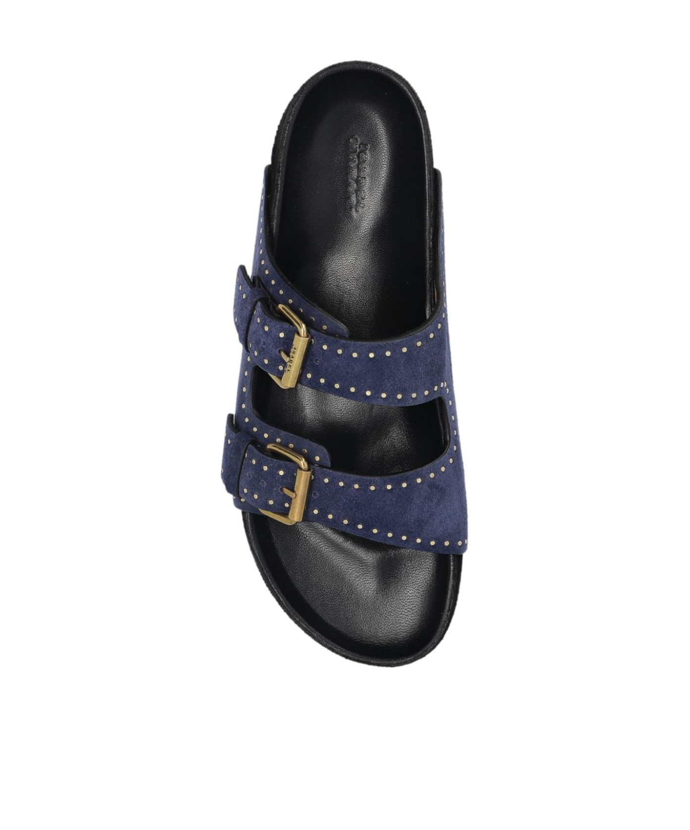 Isabel Marant Studded Design Suede Leather Sandals In Black