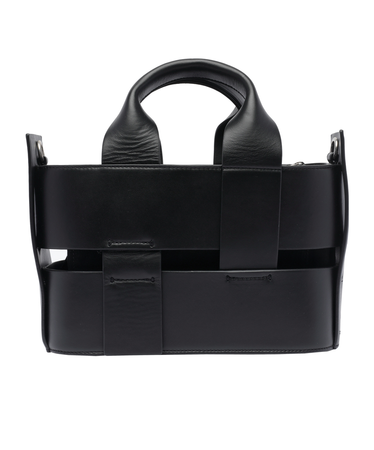 Shop Vic Matie Bags Structured Tote In Black