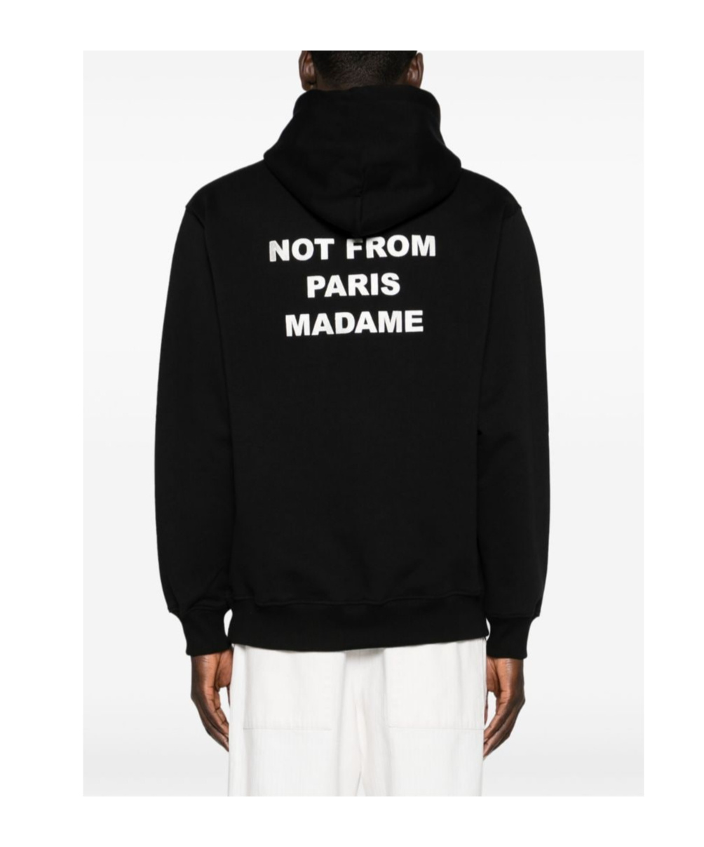 Drôle De Monsieur Le Hoodie Slogan Sweatshirt In Black