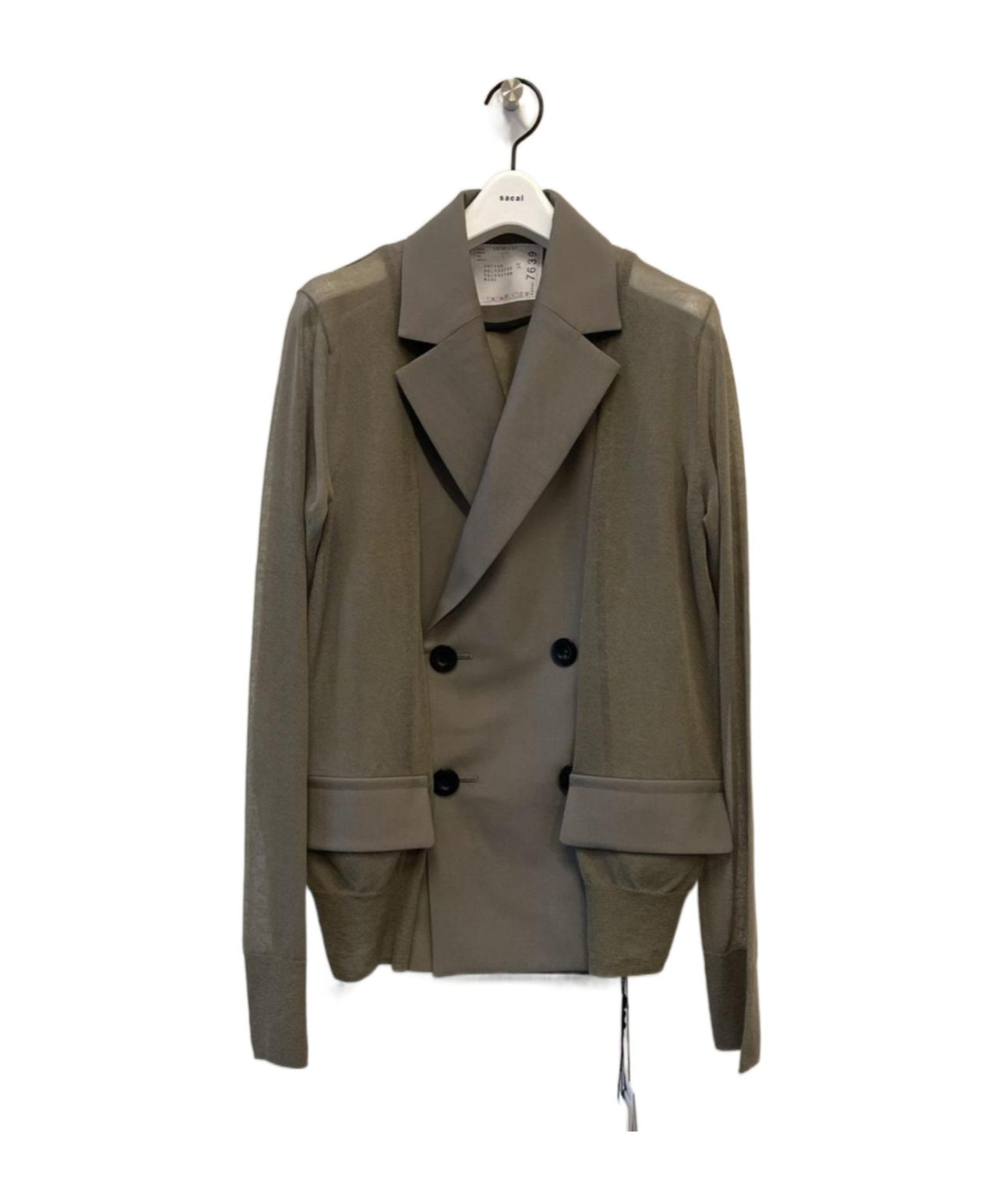 SACAI DOUBLE-BREASTED BLAZER