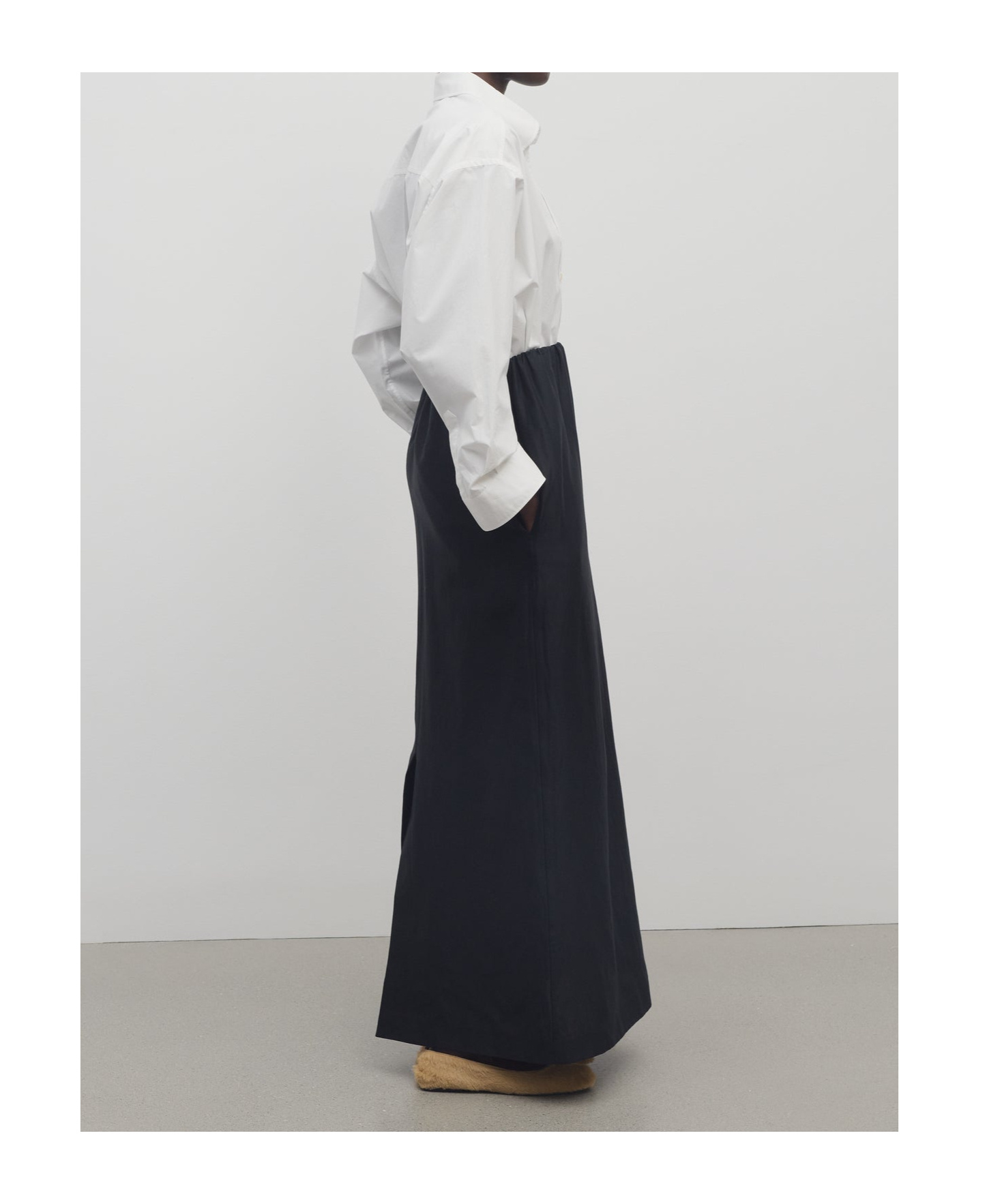 The Row Saul Skirt In Cotton And Silk