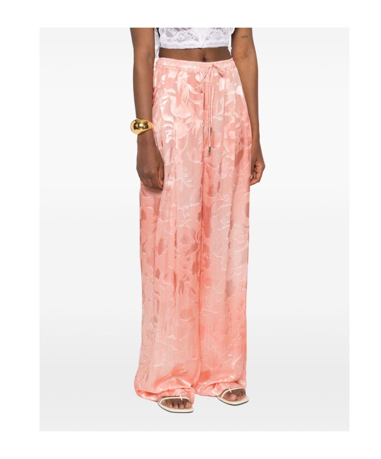 Ermanno Scervino Floral-jacquard Trousers