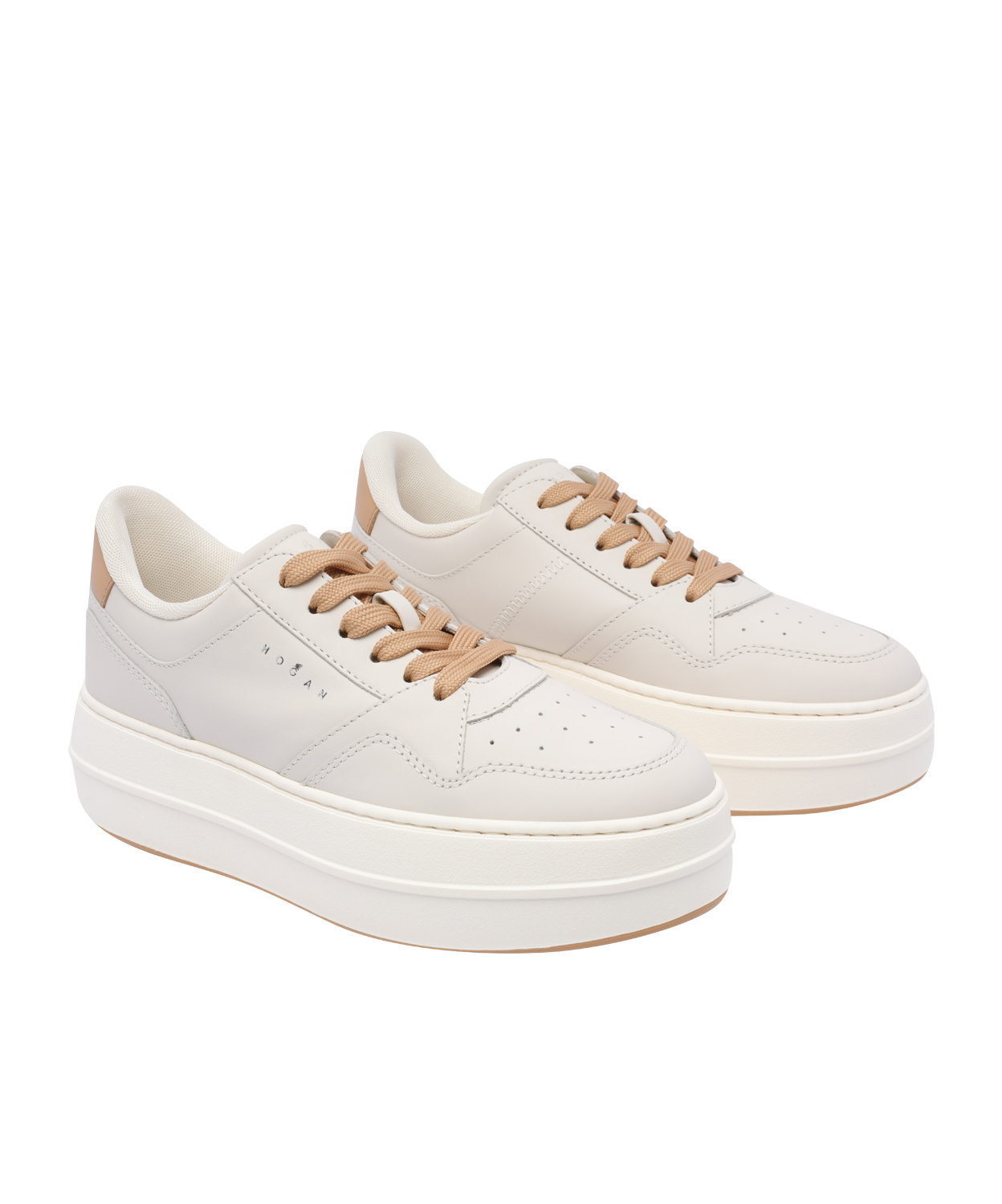 Hogan H670 Lace-up Sneakers In White