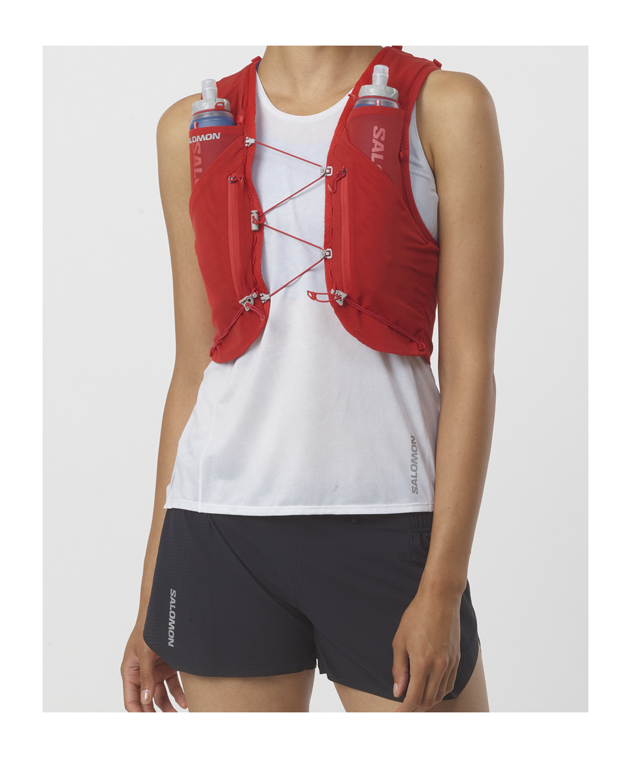 Salomon Adv Skin 12 Running Vest In Red